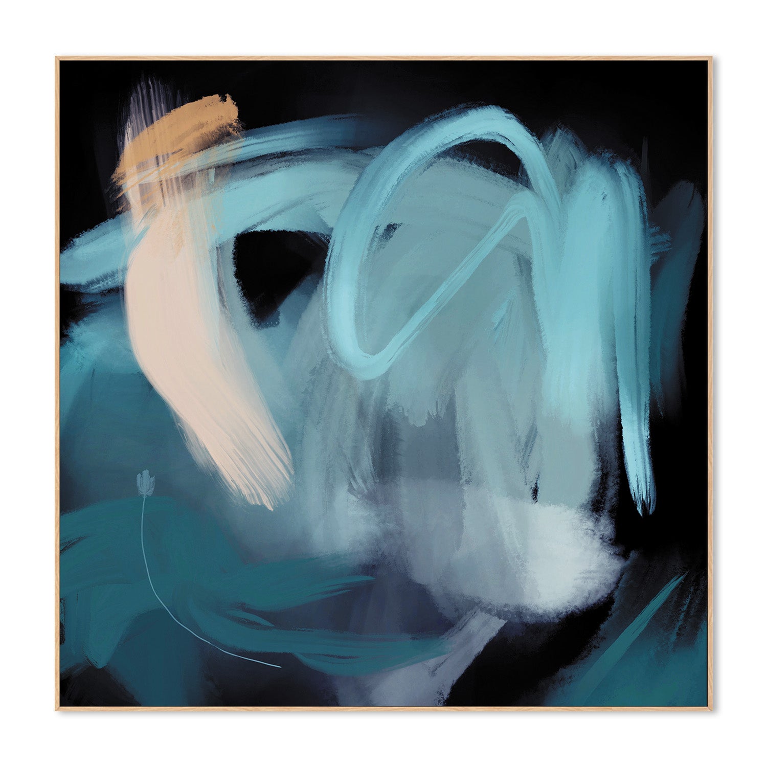 wall-art-print-canvas-poster-framed-Whispers of the Ocean , By Rohan Sharma-4