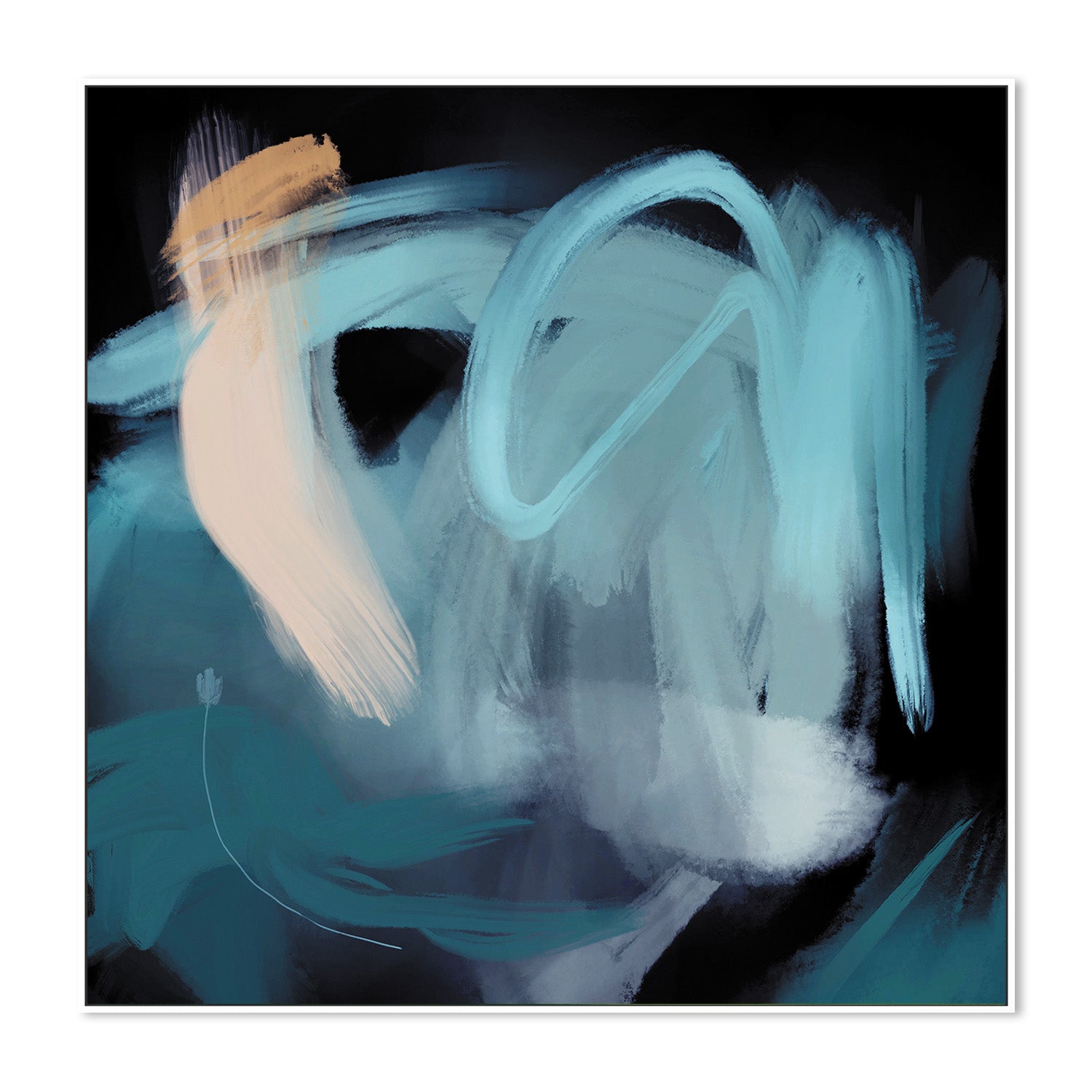 wall-art-print-canvas-poster-framed-Whispers of the Ocean , By Rohan Sharma-5