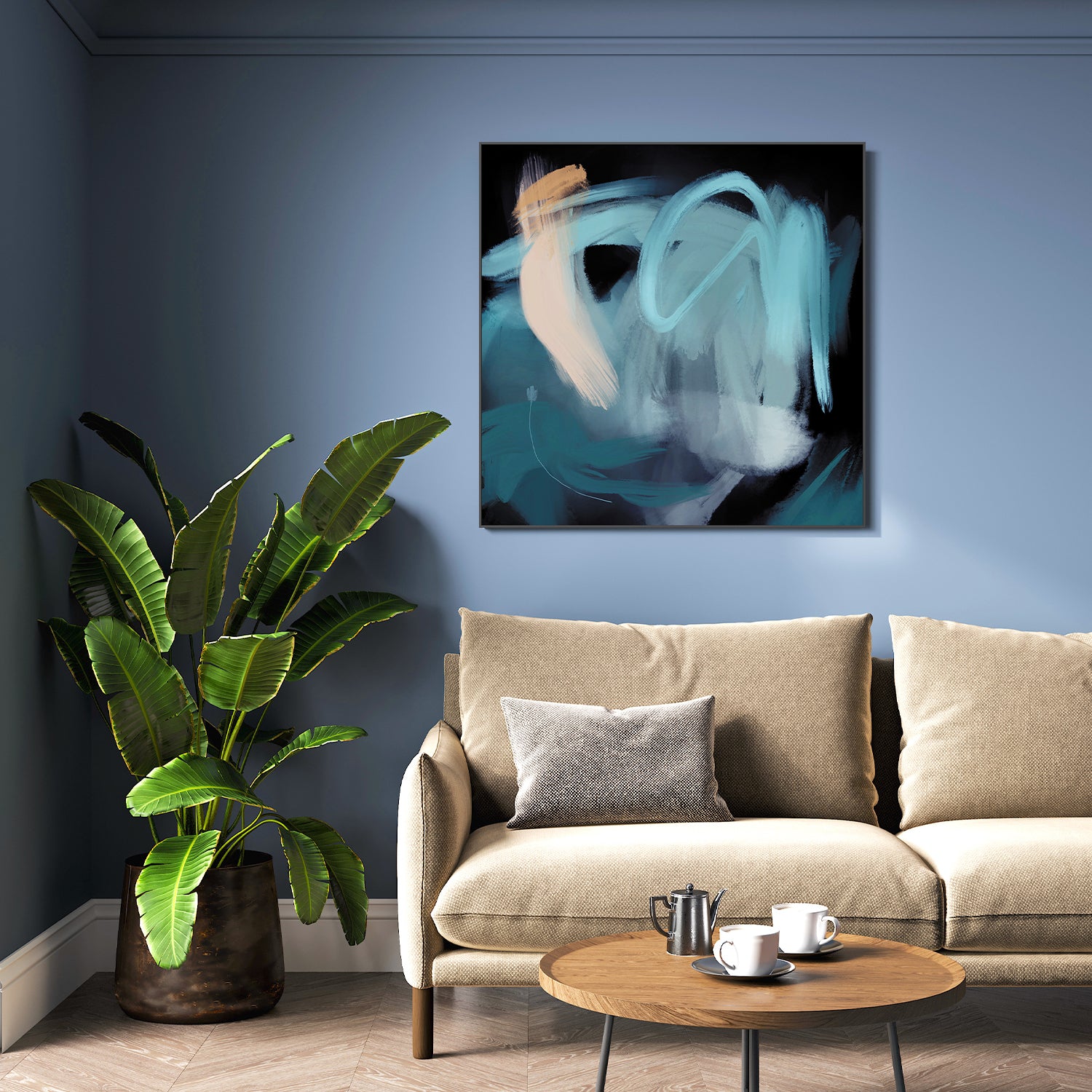 wall-art-print-canvas-poster-framed-Whispers of the Ocean , By Rohan Sharma-7