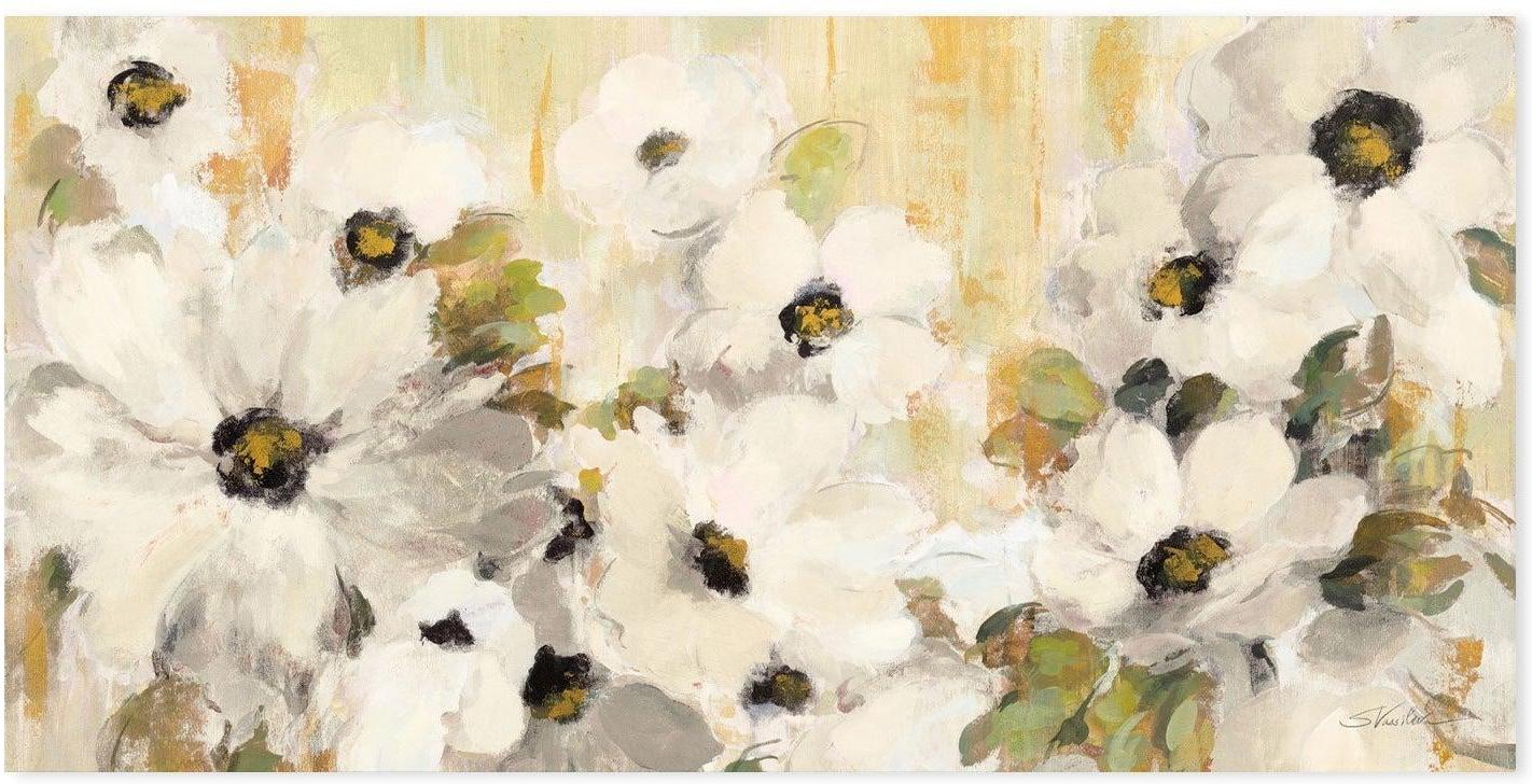 wall-art-print-canvas-poster-framed-White and Green Bloom-by-Silvia Vassileva-Gioia Wall Art