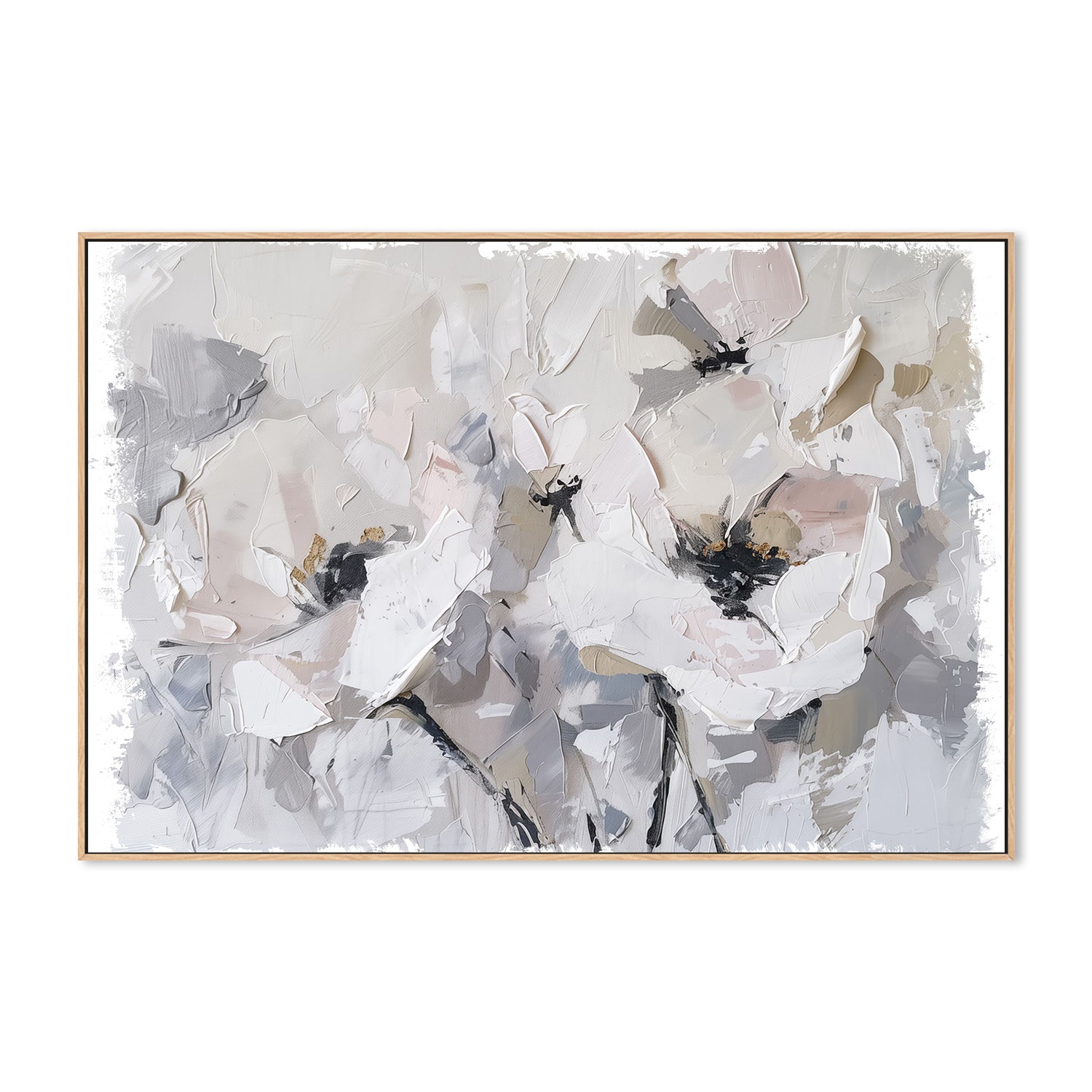wall-art-print-canvas-poster-framed-White Blossoms-4