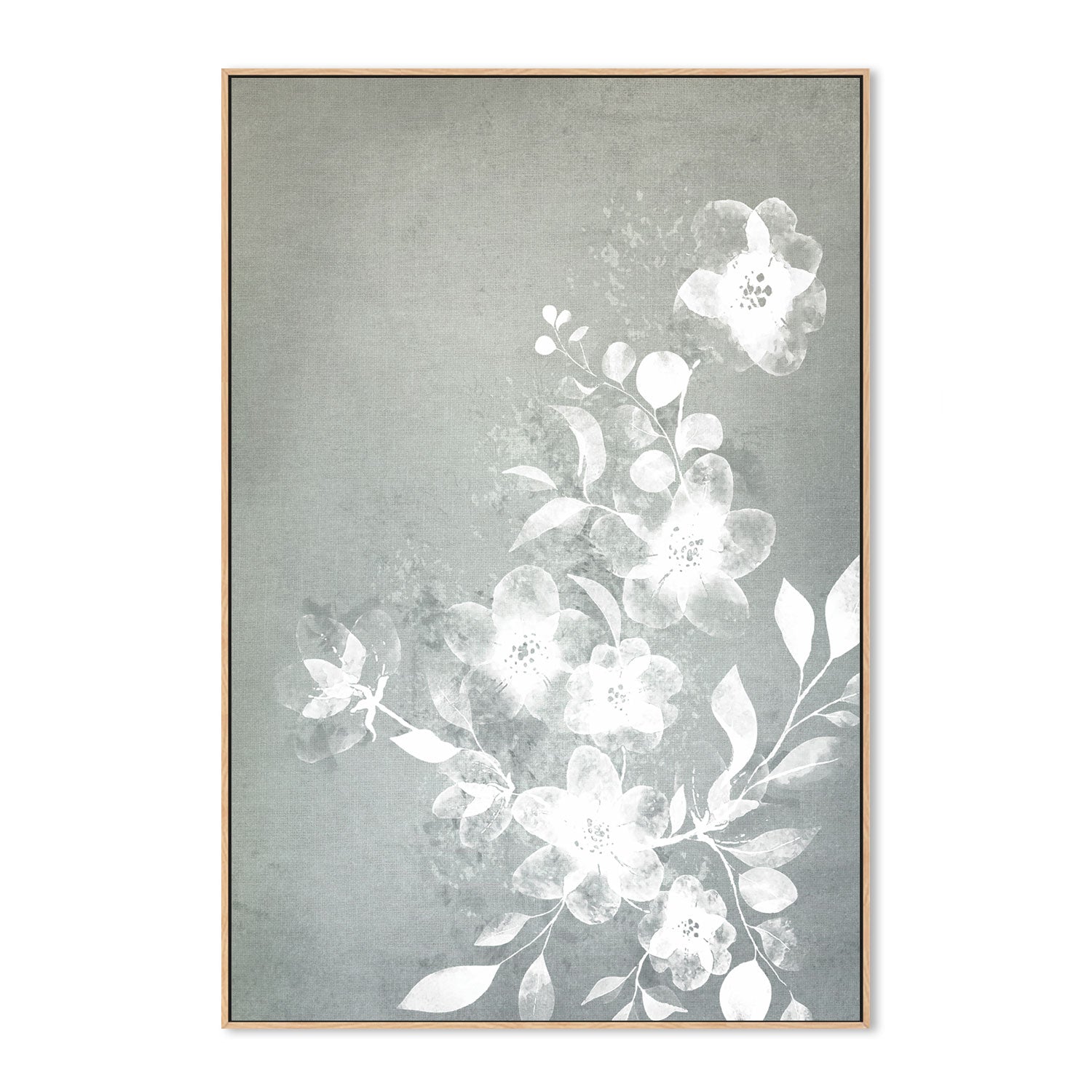 wall-art-print-canvas-poster-framed-White Floral-by-Dear Musketeer Studio-Gioia Wall Art