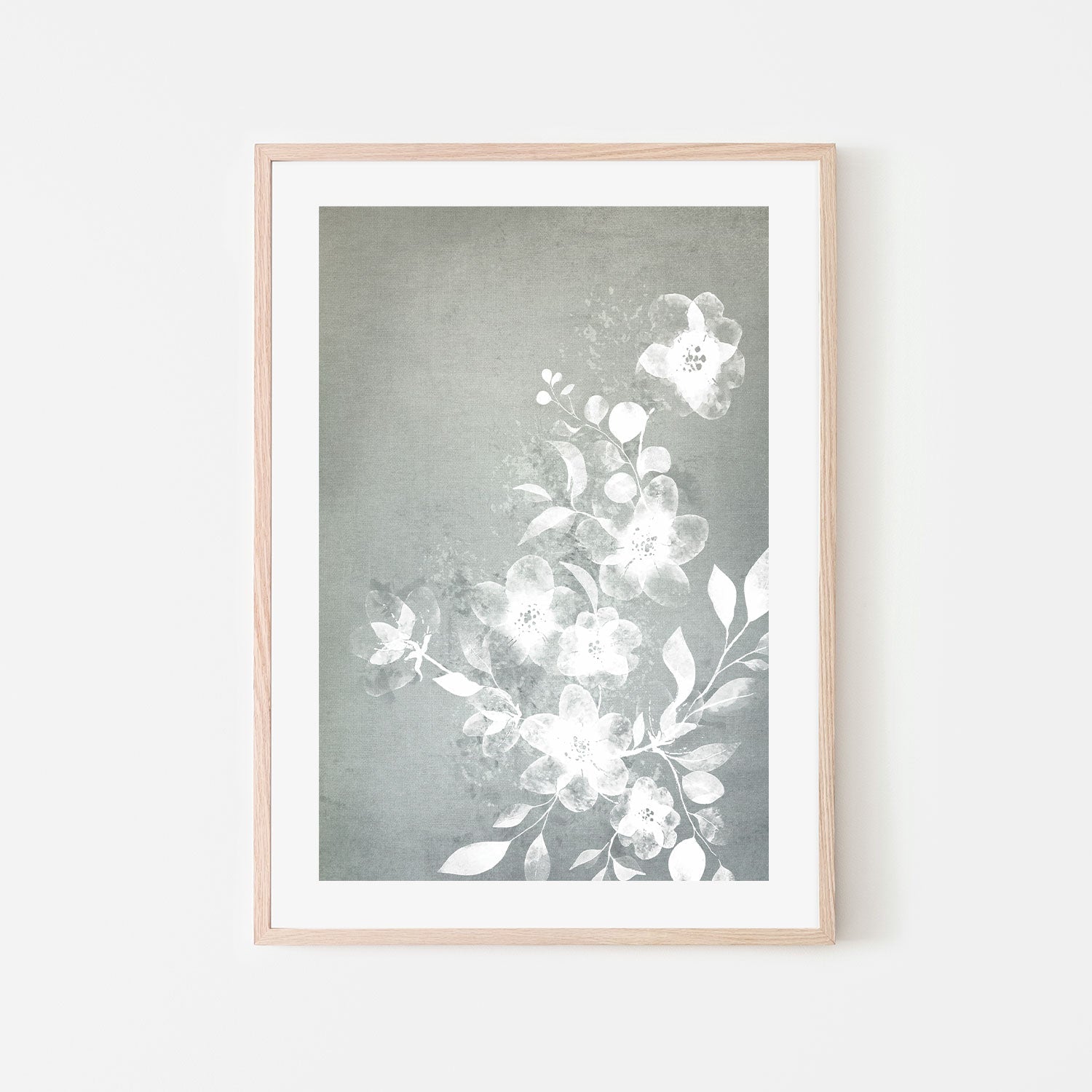 wall-art-print-canvas-poster-framed-White Floral-by-Dear Musketeer Studio-Gioia Wall Art