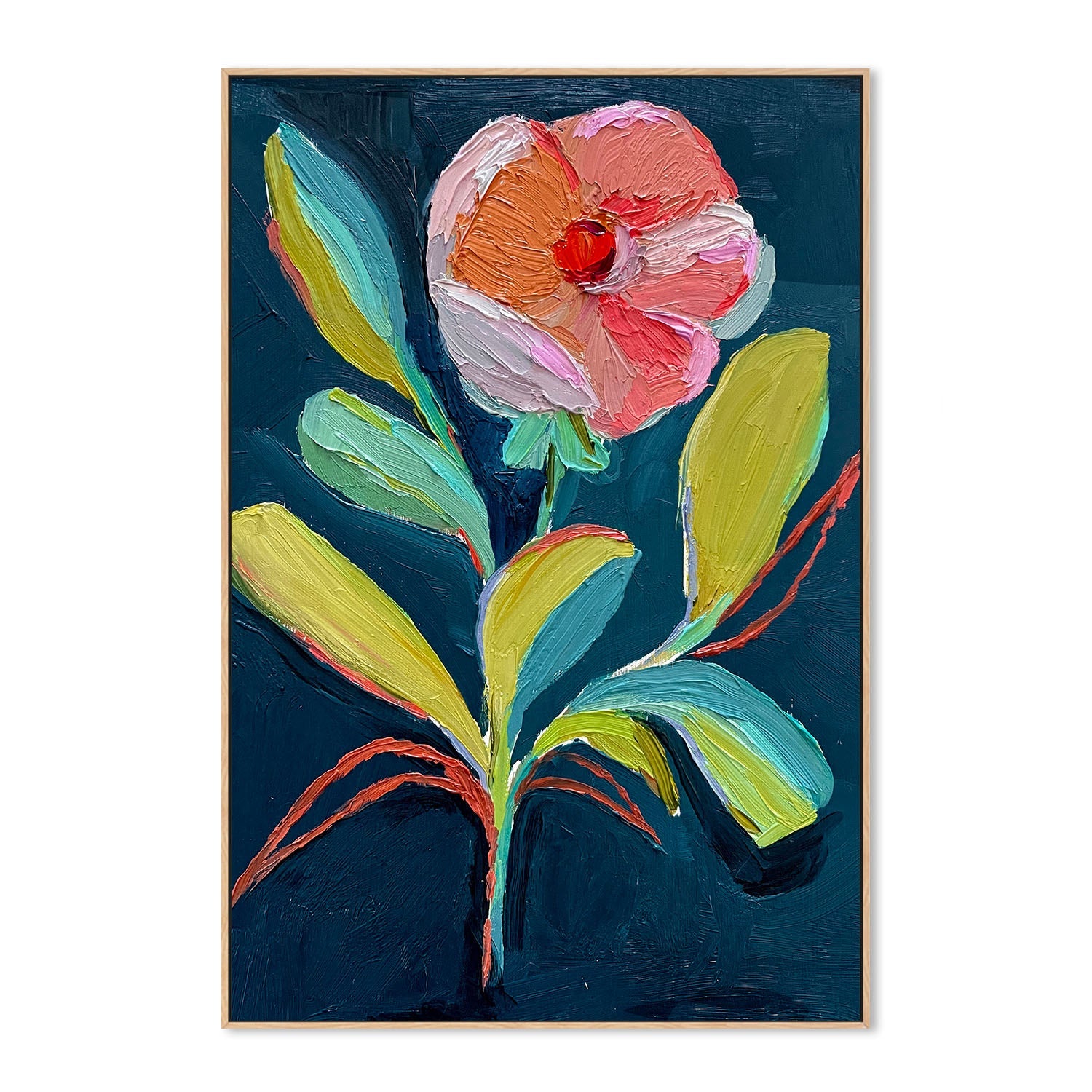 wall-art-print-canvas-poster-framed-Wild Bloomon Blue , By Kelly Angelovic-4