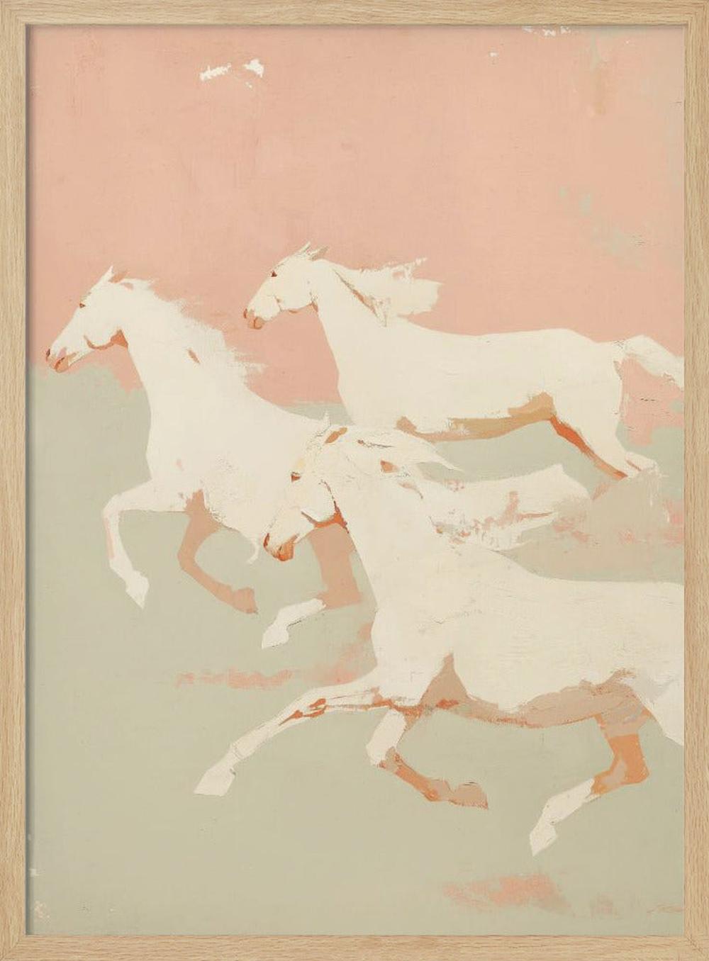 wall-art-print-canvas-poster-framed-Wild horses , By Treechild-4