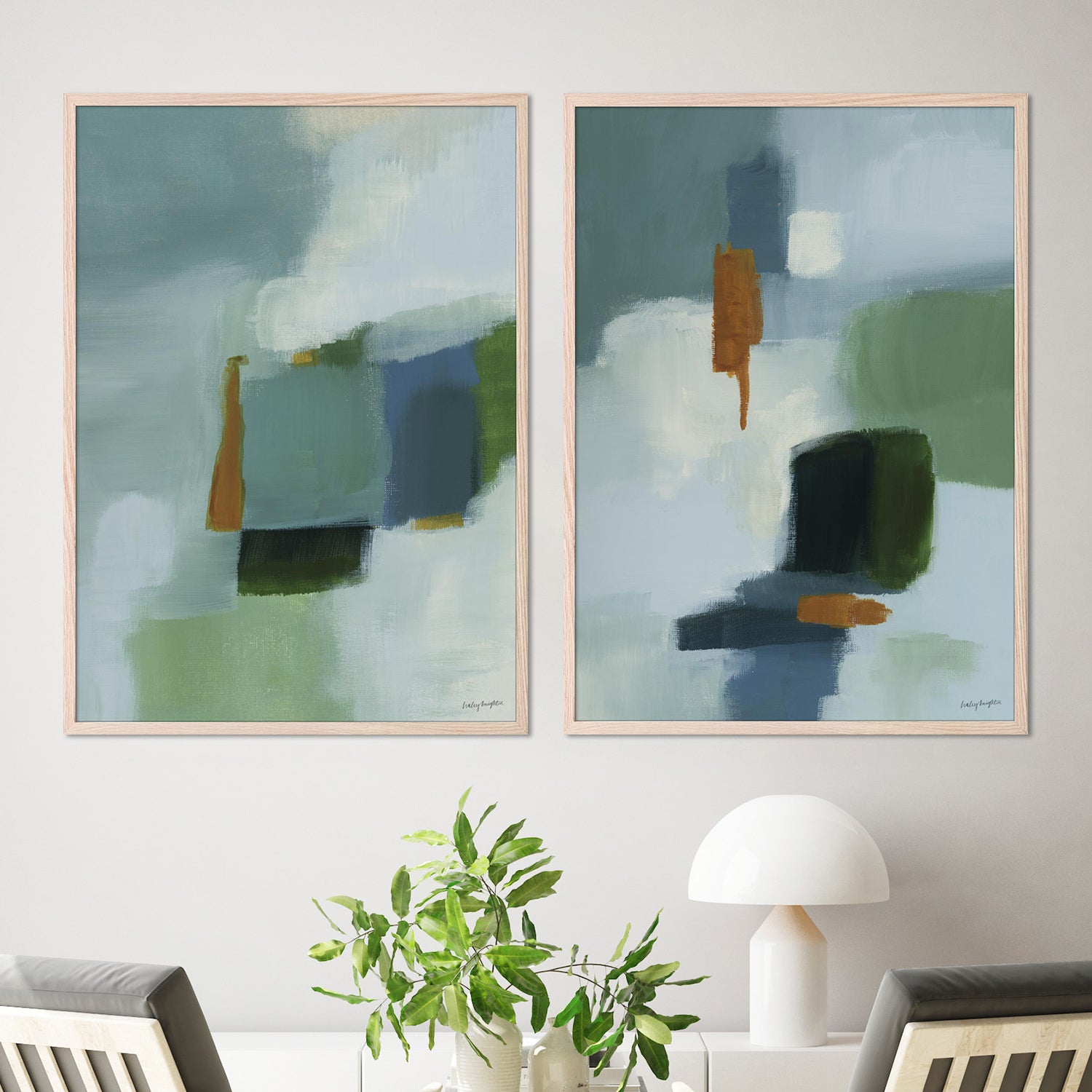wall-art-print-canvas-poster-framed-Wild Moment, Style A & B, Set Of 2-7