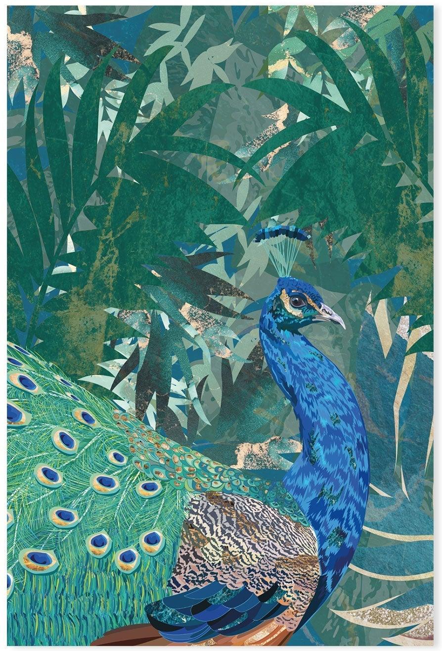 wall-art-print-canvas-poster-framed-Wild Peacock , By Sarah Manovski-GIOIA-WALL-ART