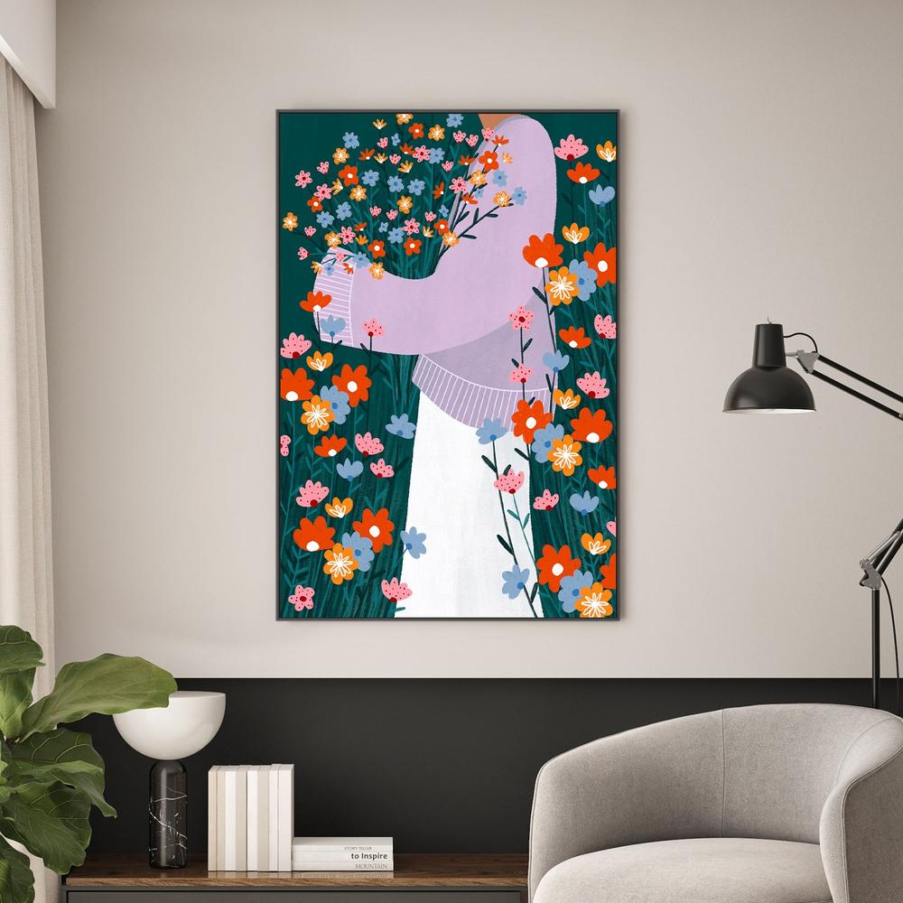 wall-art-print-canvas-poster-framed-Wildflower Garden-2