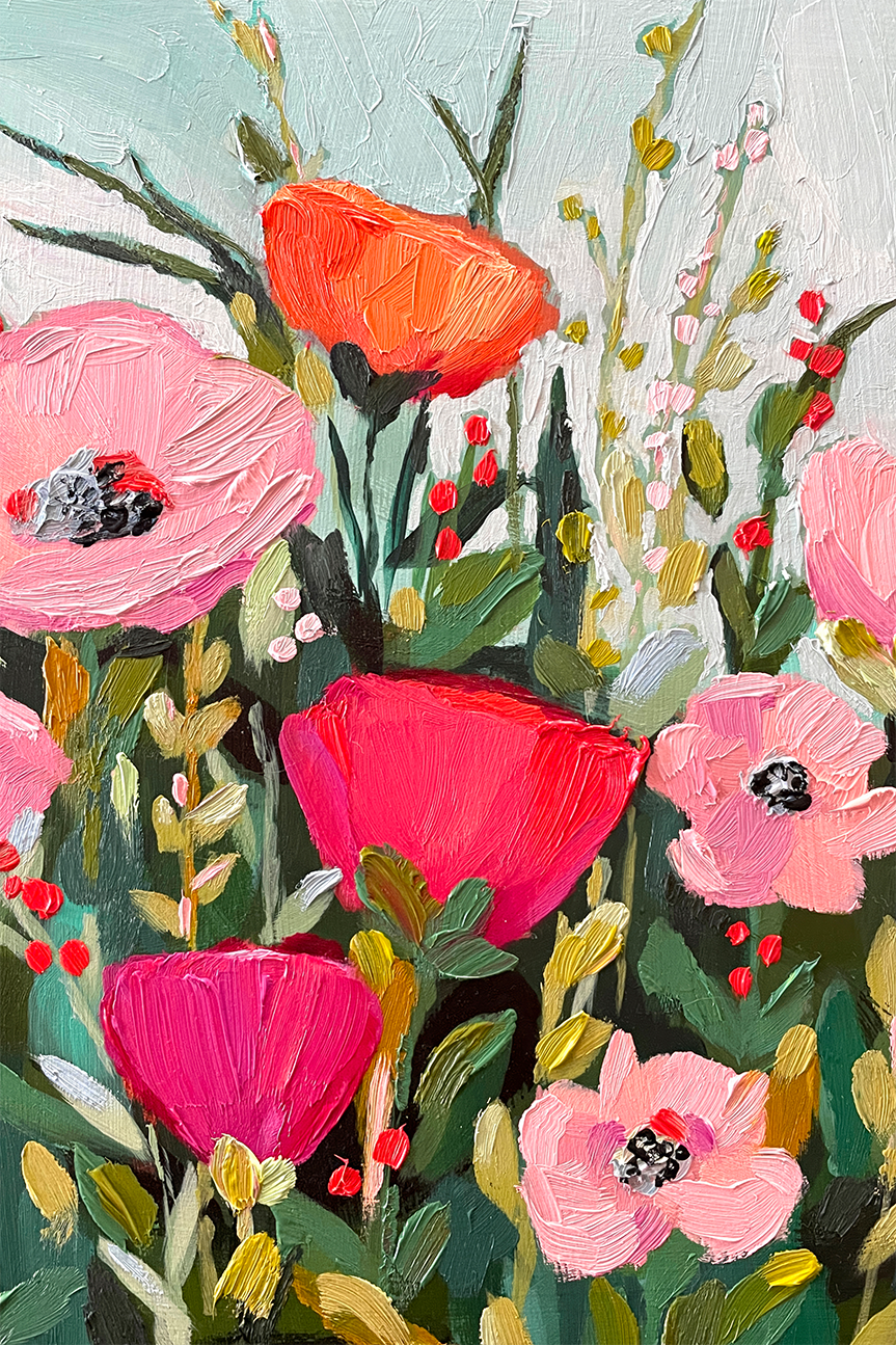 wall-art-print-canvas-poster-framed-Wildflowers In The Mist , By Kelly Angelovic-1