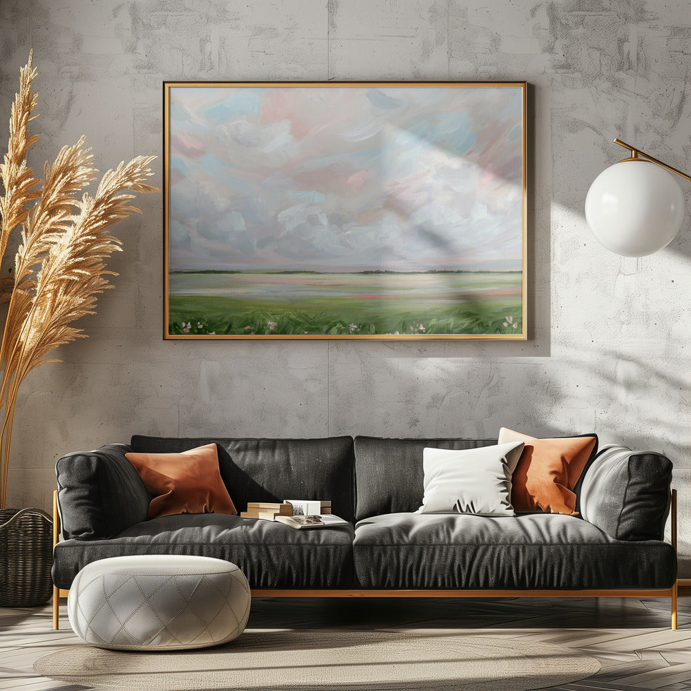 wall-art-print-canvas-poster-framed-Wind & Wildflowers , By Nicole Walsh-3
