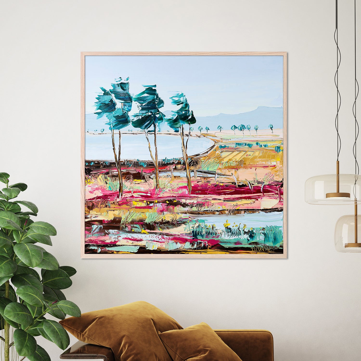 wall-art-print-canvas-poster-framed-Windswept Pastures-7