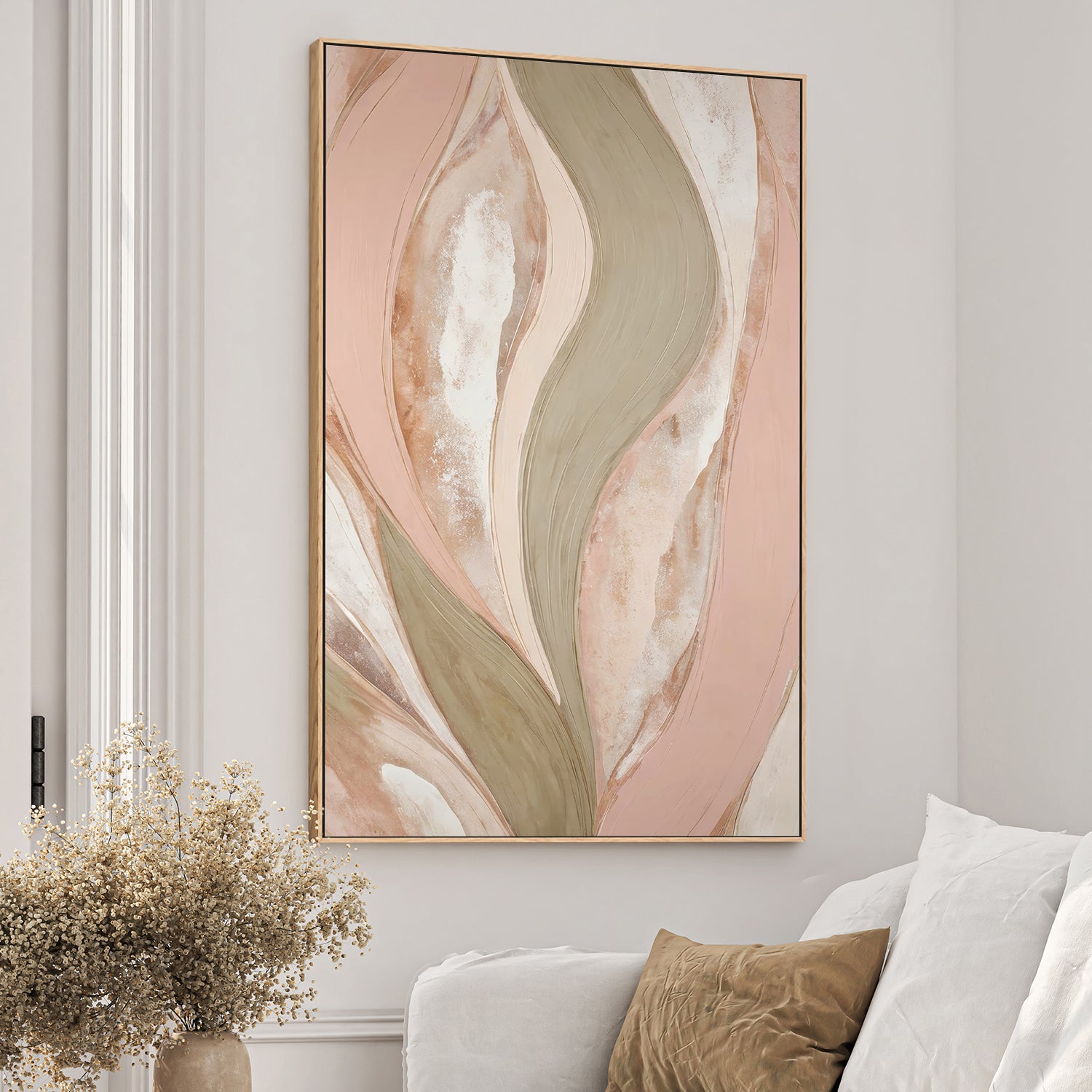 wall-art-print-canvas-poster-framed-Windswept Petals-2
