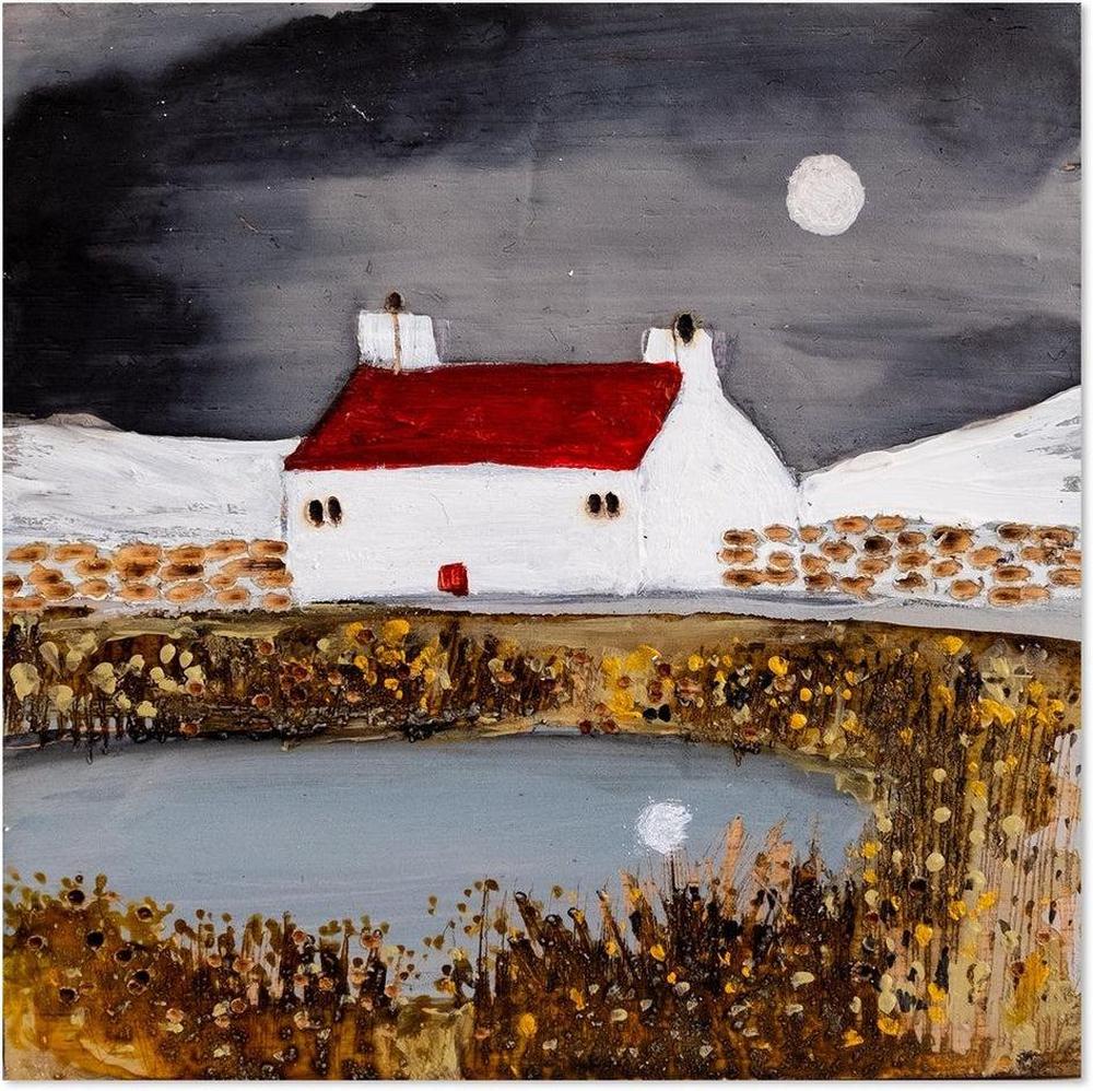 wall-art-print-canvas-poster-framed-Winter By The Tarn-by-Louise O'hara-Gioia Wall Art