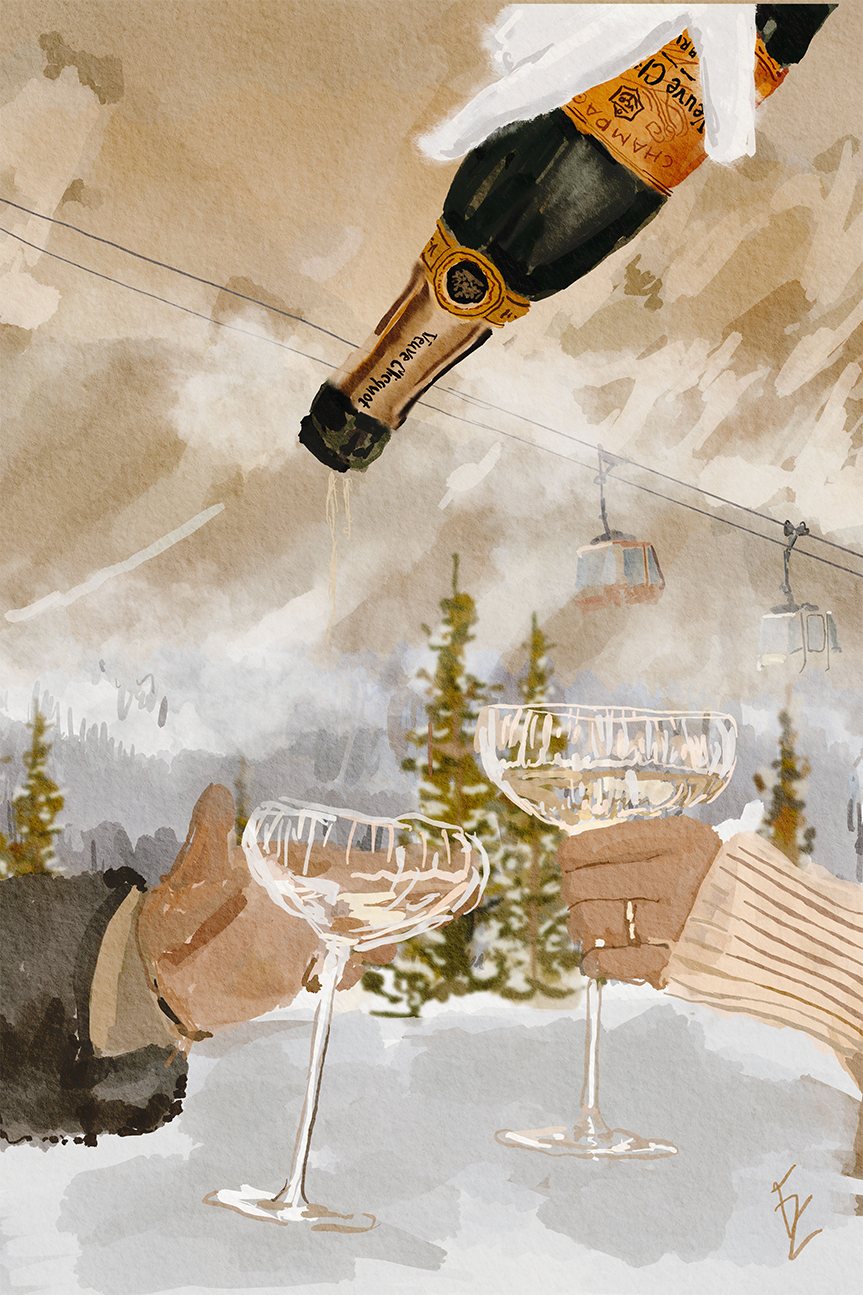 wall-art-print-canvas-poster-framed-Winter Champagne , By Ekaterina Zagorska-1