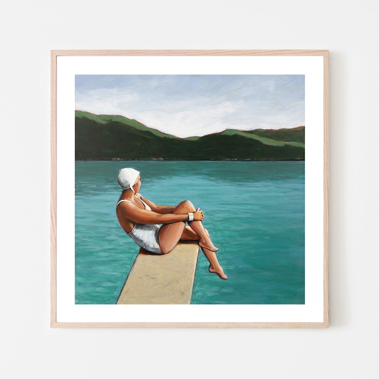 wall-art-print-canvas-poster-framed-Woman At Lake , By Sarah Morrissette-6