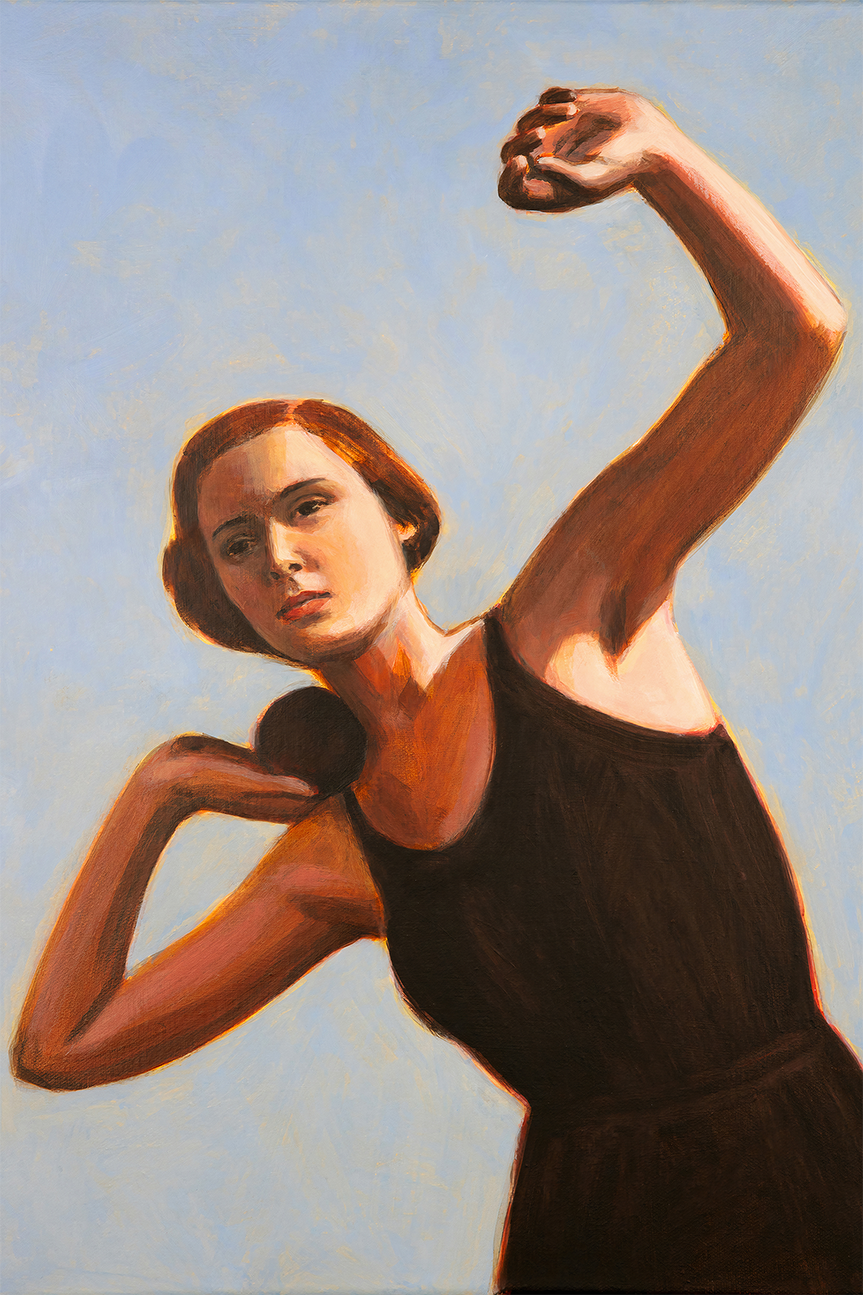 wall-art-print-canvas-poster-framed-Woman Shot Putter , By Sarah Morrissette-1