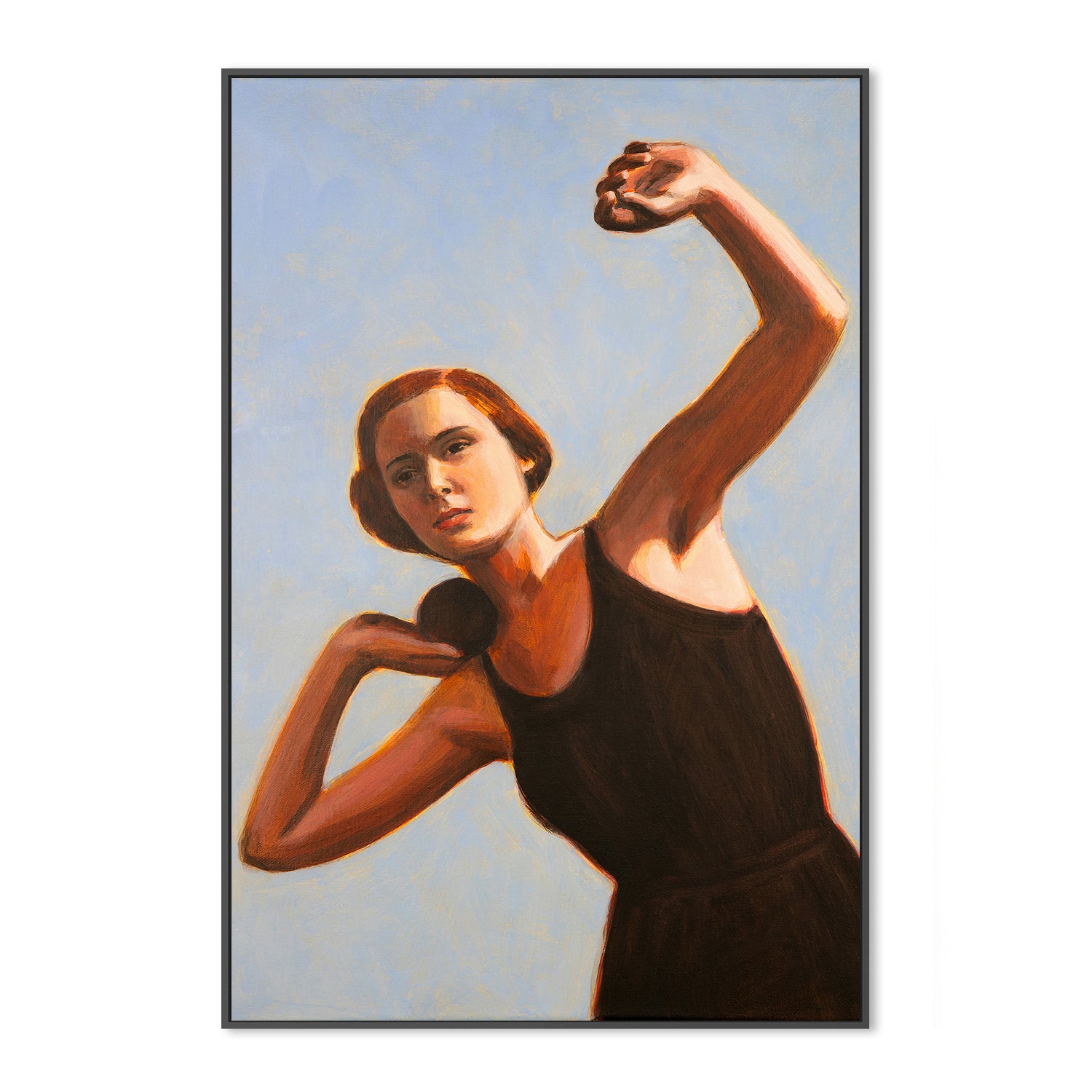 wall-art-print-canvas-poster-framed-Woman Shot Putter , By Sarah Morrissette-3