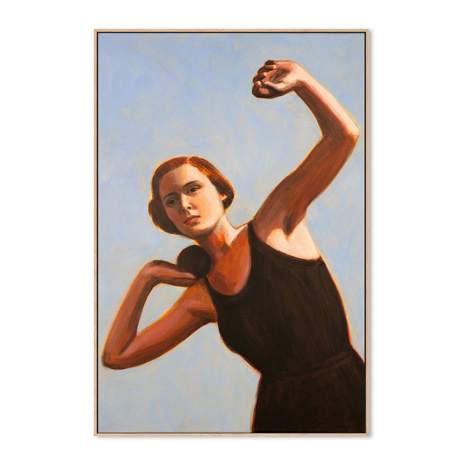 wall-art-print-canvas-poster-framed-Woman Shot Putter , By Sarah Morrissette-4