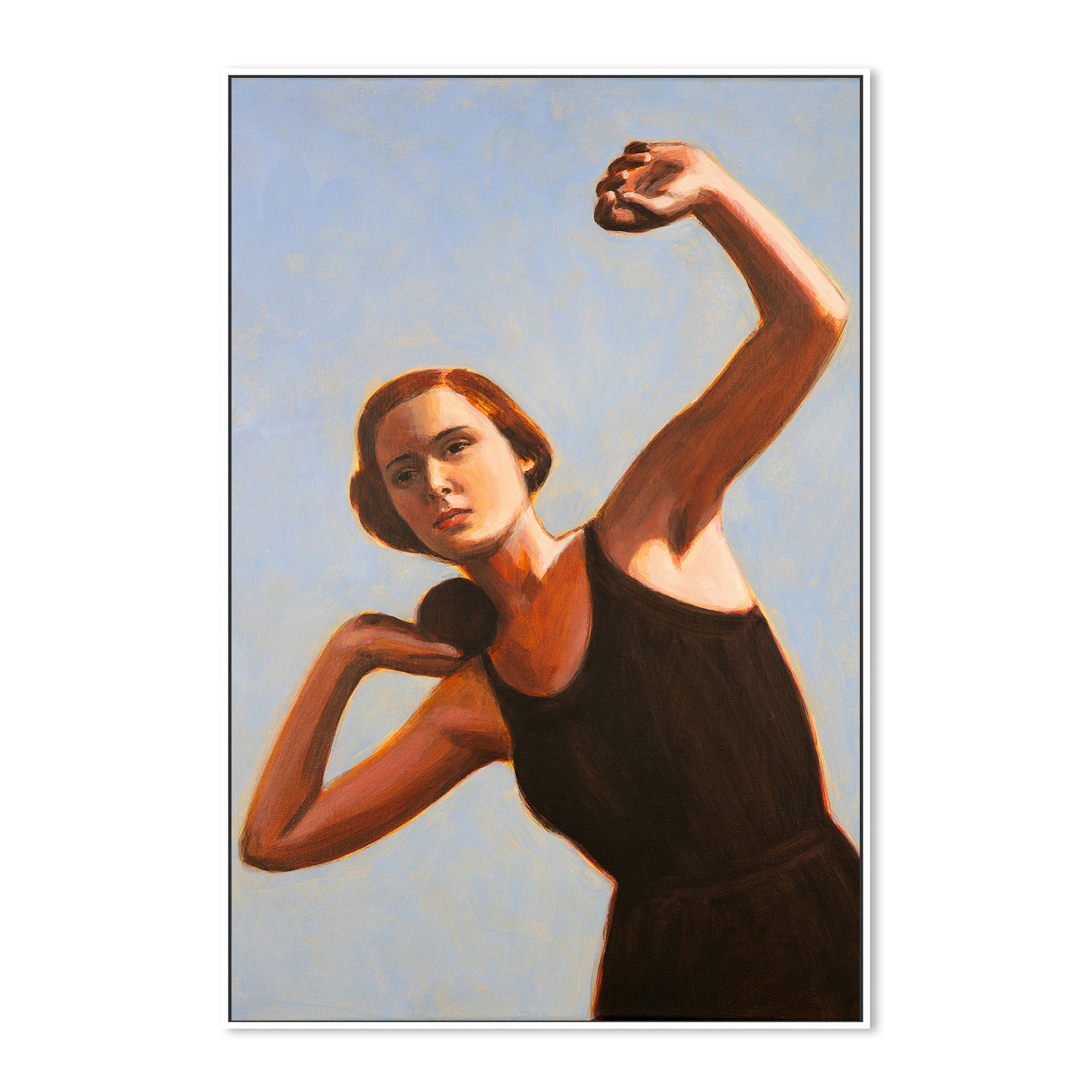 wall-art-print-canvas-poster-framed-Woman Shot Putter , By Sarah Morrissette-5