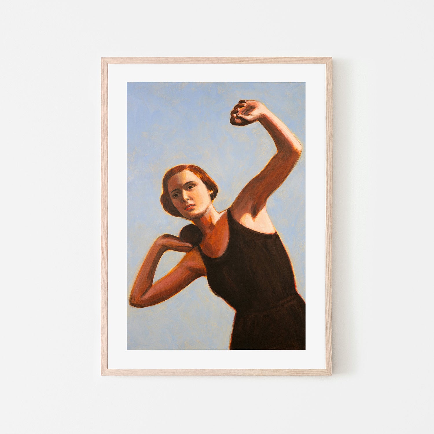 wall-art-print-canvas-poster-framed-Woman Shot Putter , By Sarah Morrissette-6