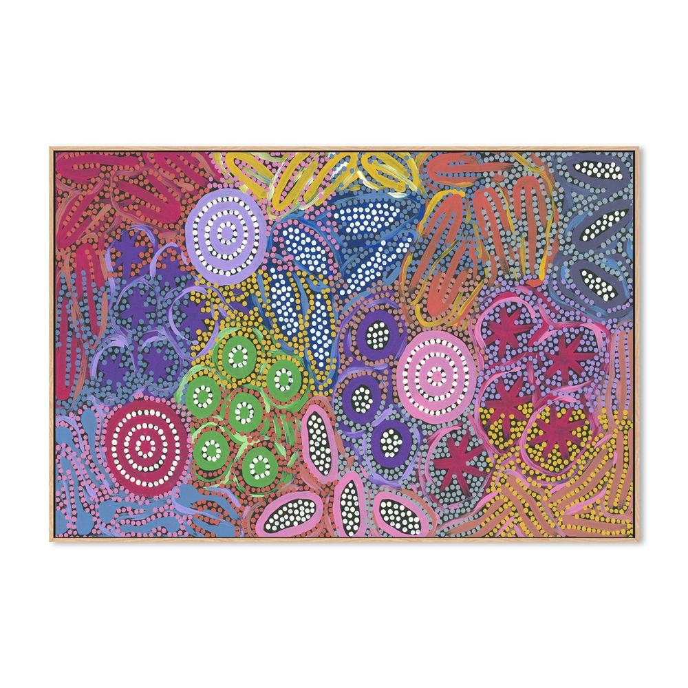 Woman’s Ceremony Dreaming By Michelle Possum Nungurrayi Aboriginal Painting Print