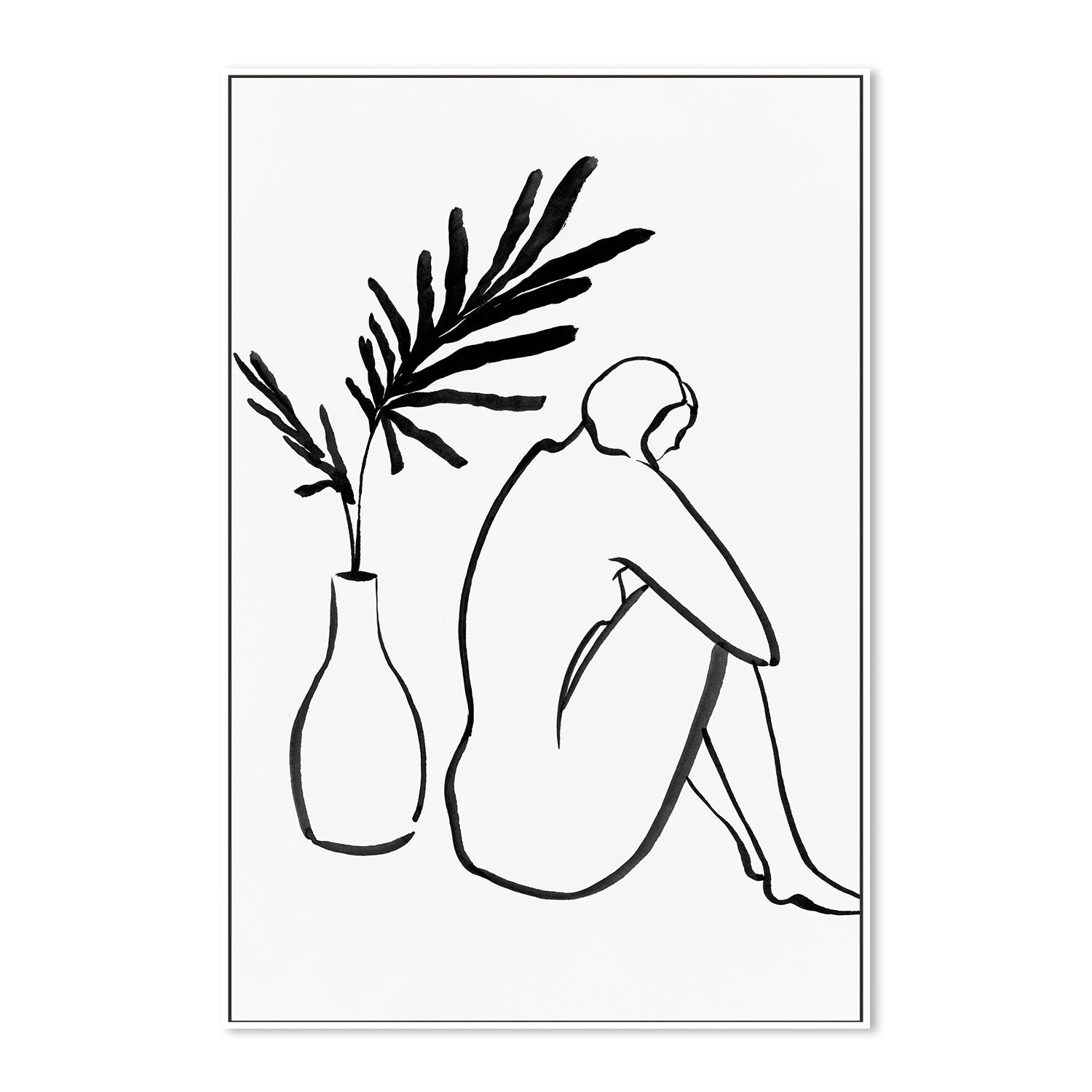 wall-art-print-canvas-poster-framed-Women And Vase-5