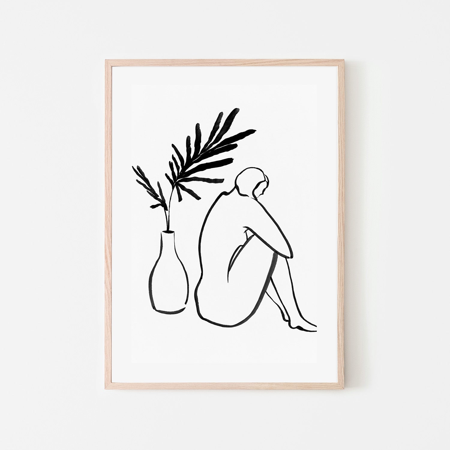 wall-art-print-canvas-poster-framed-Women And Vase-6