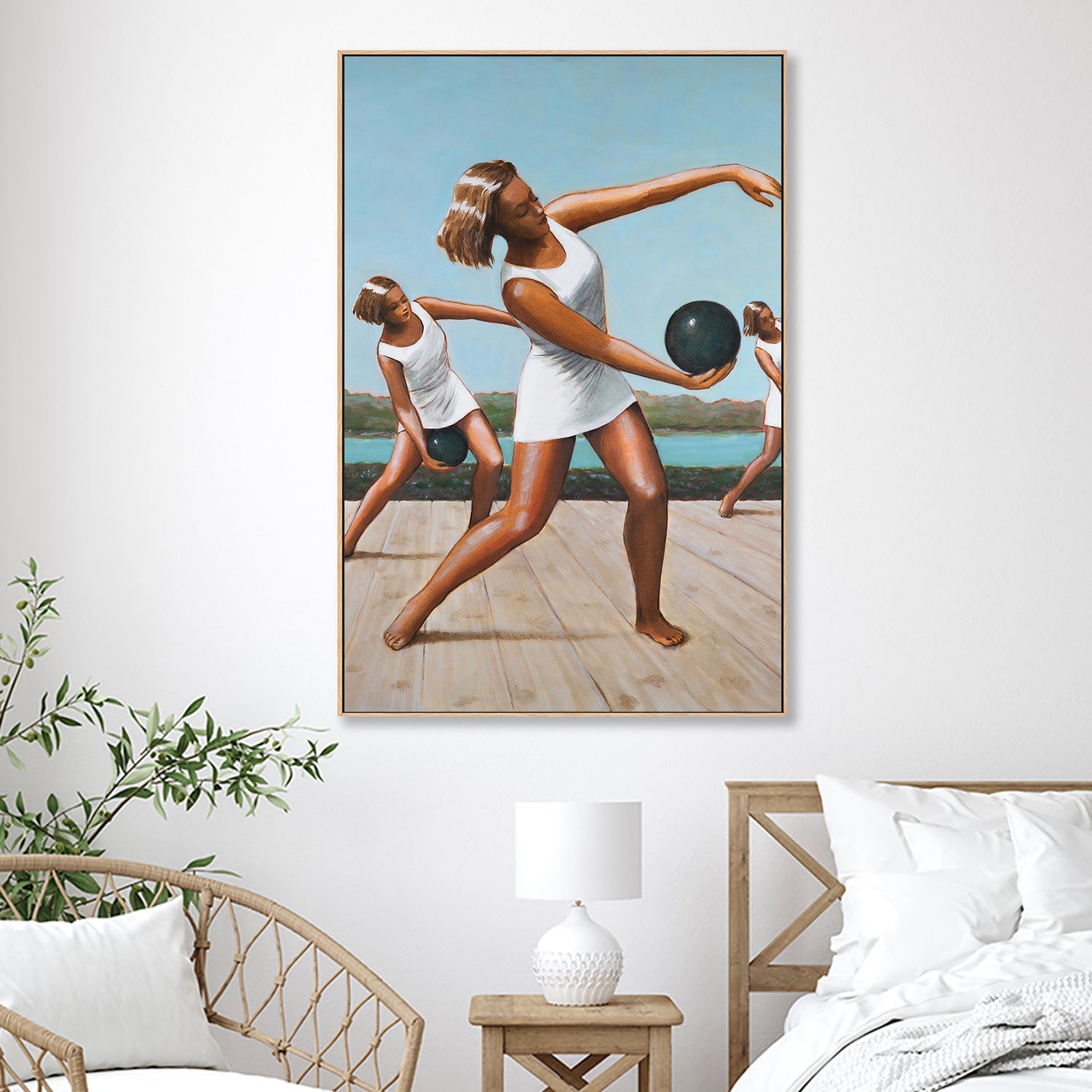 wall-art-print-canvas-poster-framed-Women Exercising , By Sarah Morrissette-2