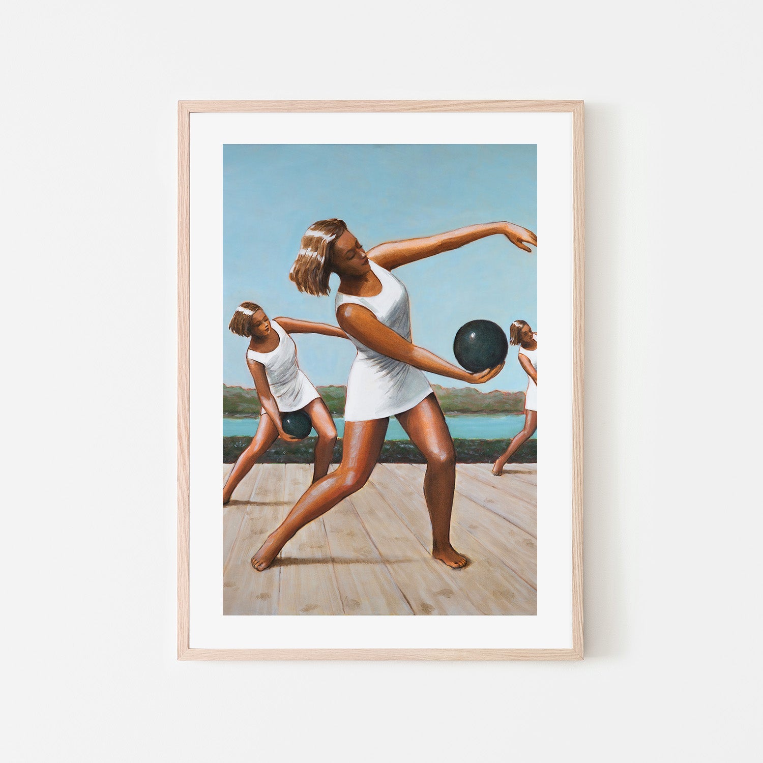 wall-art-print-canvas-poster-framed-Women Exercising , By Sarah Morrissette-6
