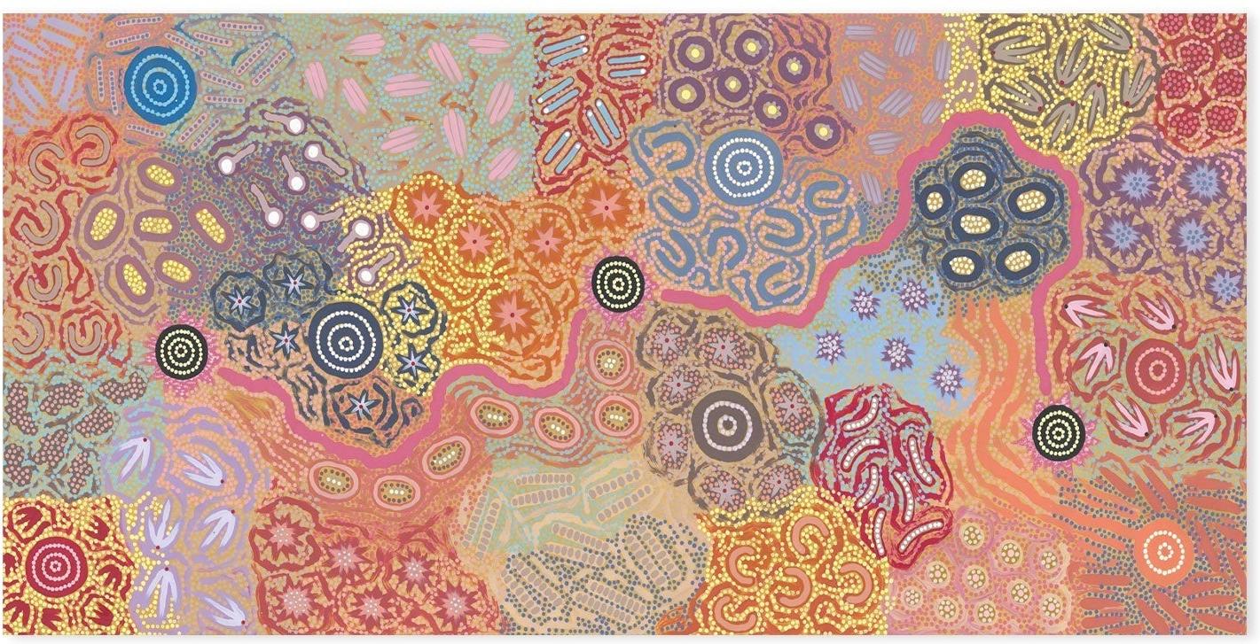 wall-art-print-canvas-poster-framed-Women's Ceremony Dancing Feather, By Azeza Possum , By Azeza Possum-GIOIA-WALL-ART