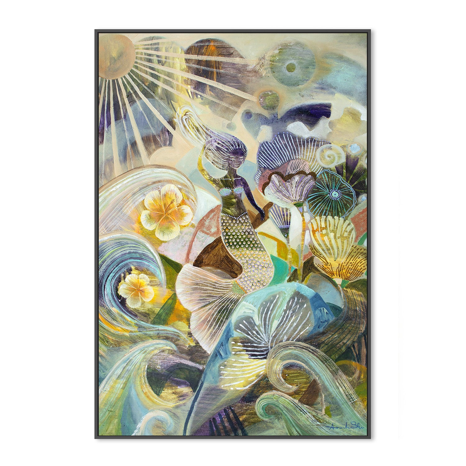 wall-art-print-canvas-poster-framed-Wonderland, Style A-3