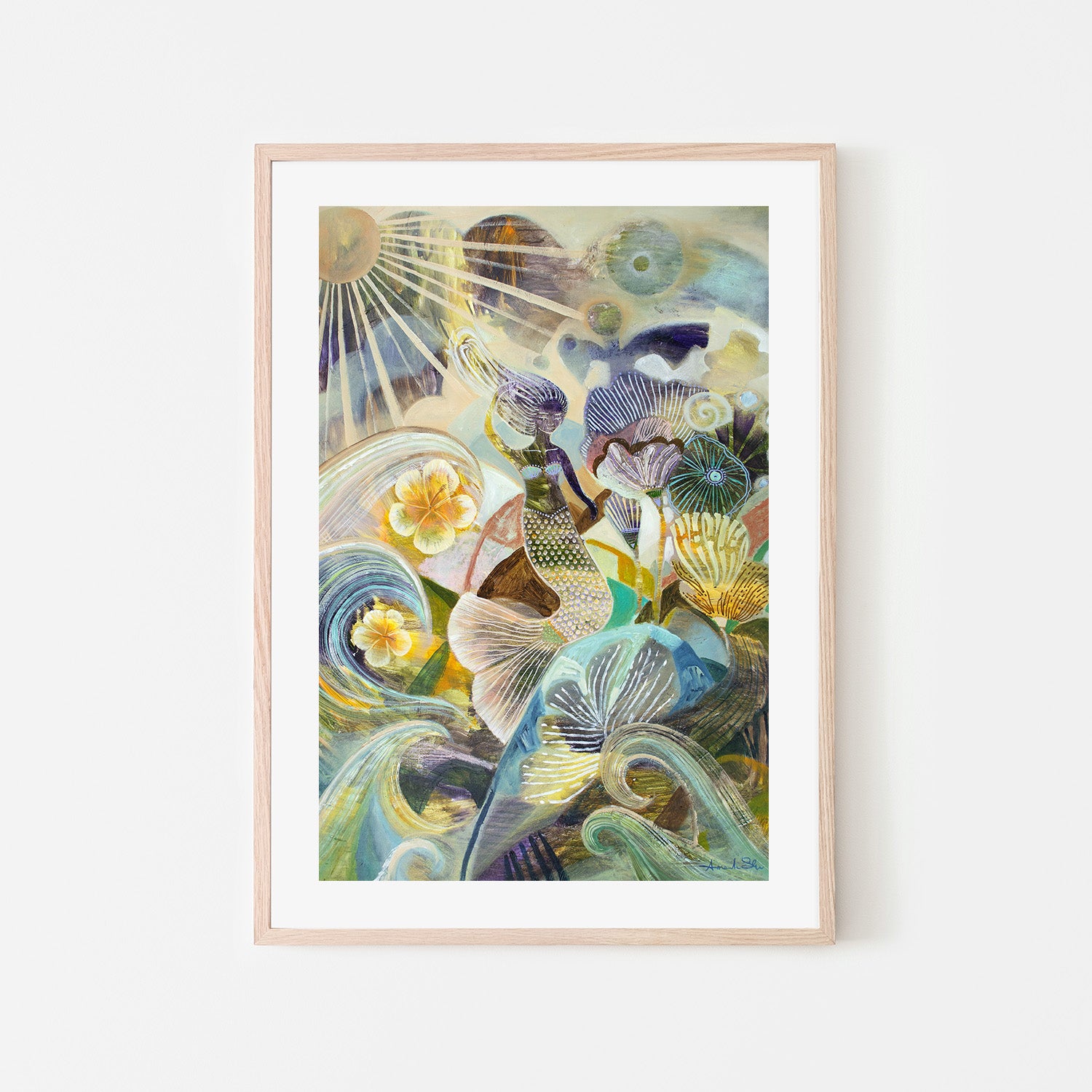 wall-art-print-canvas-poster-framed-Wonderland, Style A-6