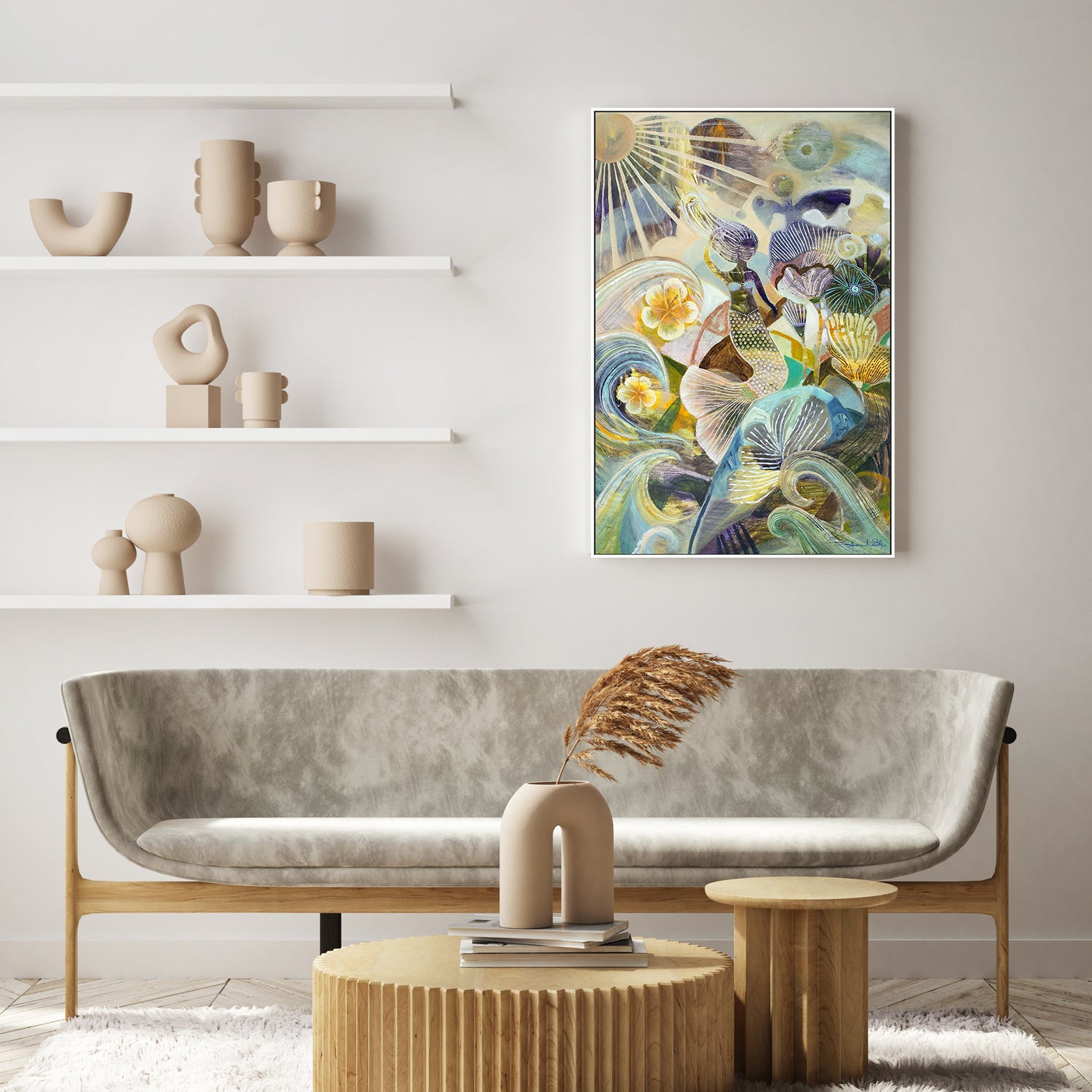 wall-art-print-canvas-poster-framed-Wonderland, Style A-7