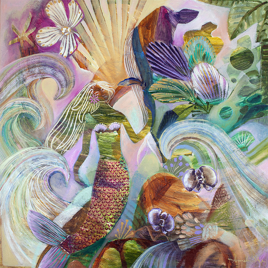 wall-art-print-canvas-poster-framed-Wonderland, Style B-1