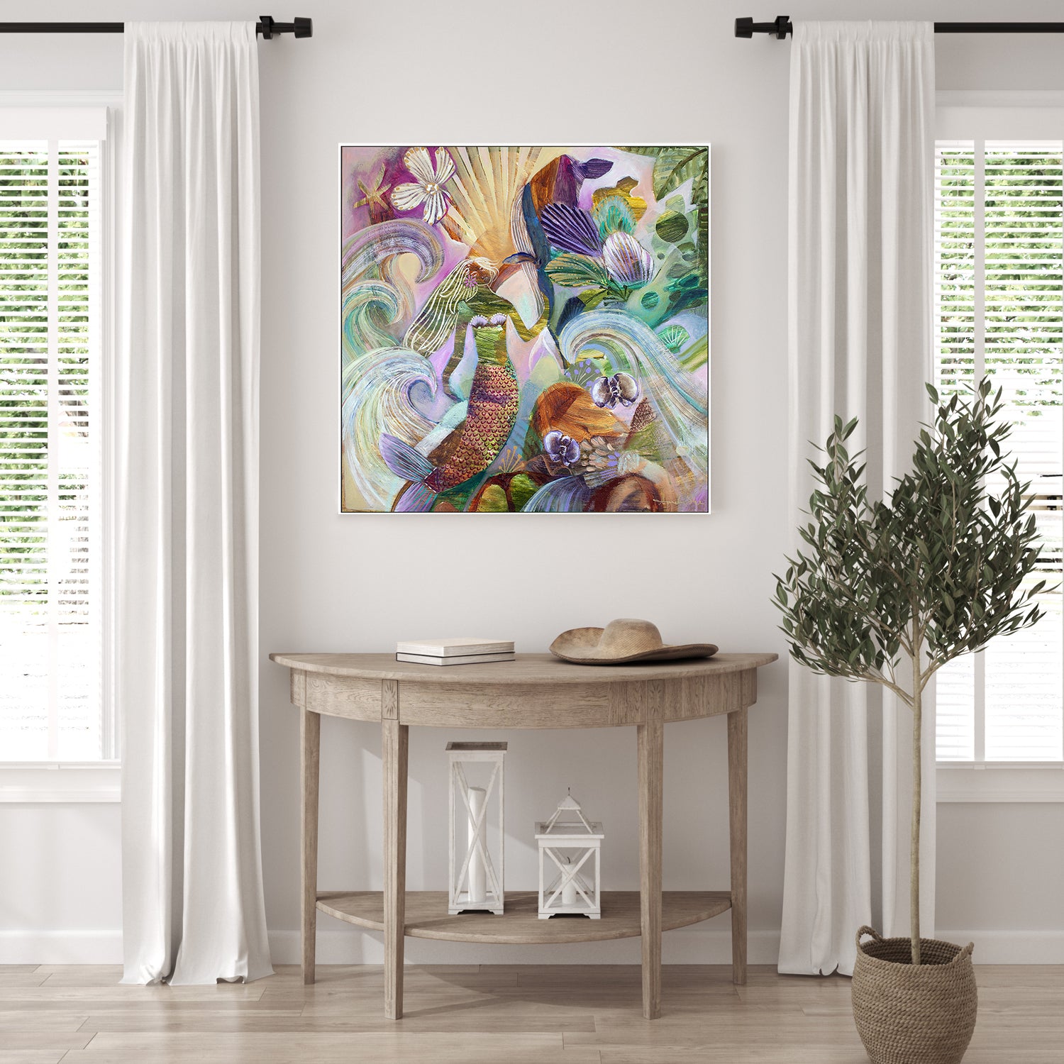 wall-art-print-canvas-poster-framed-Wonderland, Style B-7