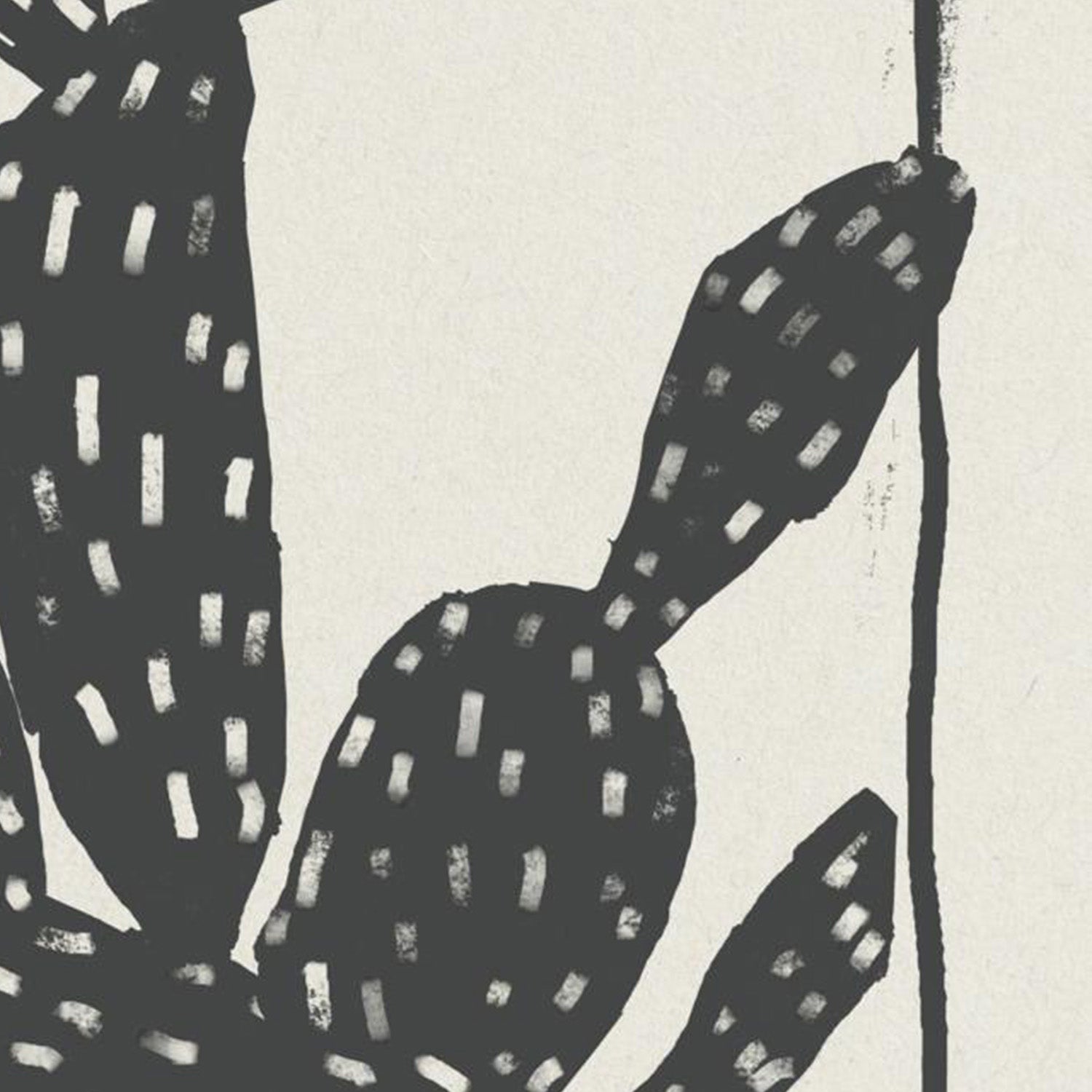 wall-art-print-canvas-poster-framed-Woodcut Cactus, Style A-11