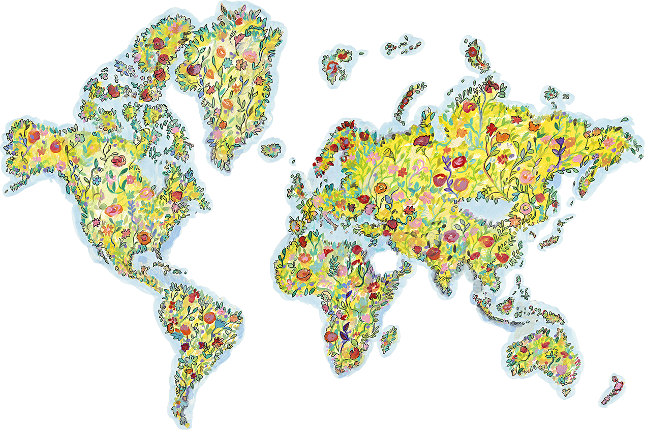 wall-art-print-canvas-poster-framed-World Flower , By CJ Swanson-1