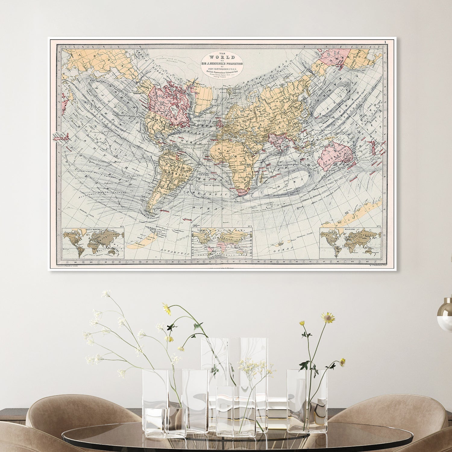 wall-art-print-canvas-poster-framed-World Map , By Adam Shaw-2