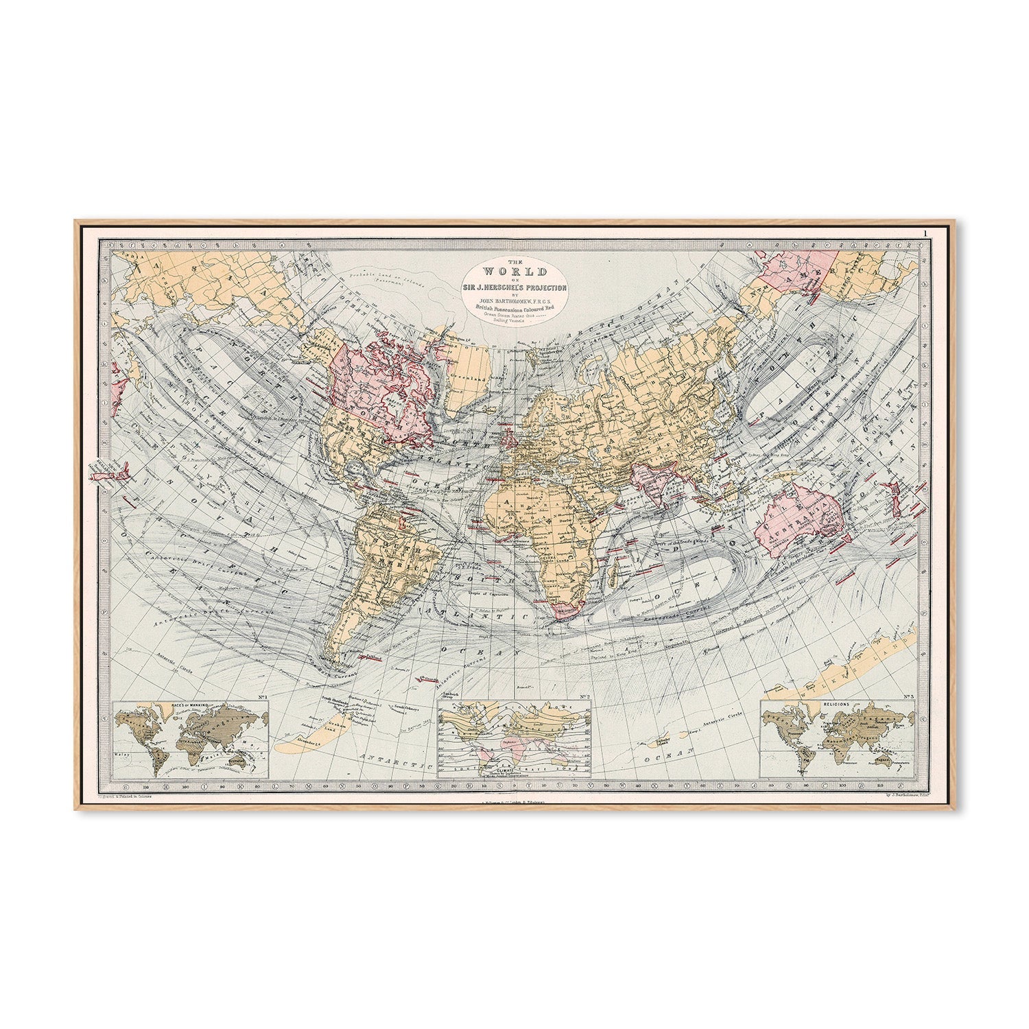 wall-art-print-canvas-poster-framed-World Map , By Adam Shaw-4