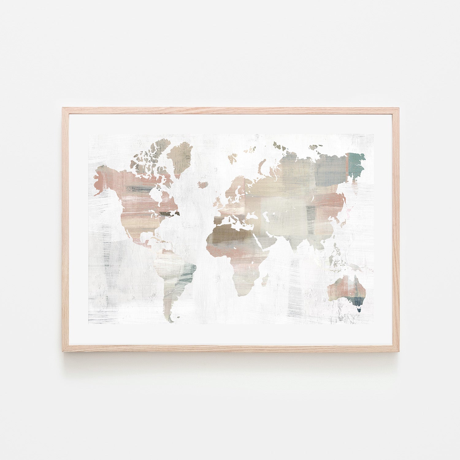 wall-art-print-canvas-poster-framed-World Traveler's Map , By Isabelle Z-6