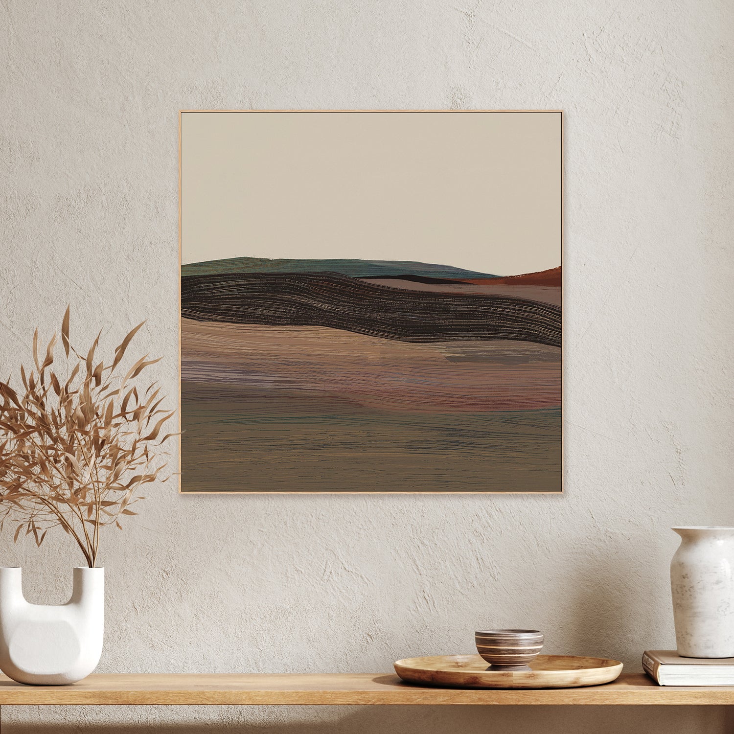 wall-art-print-canvas-poster-framed-Woven Plain, Style A-2