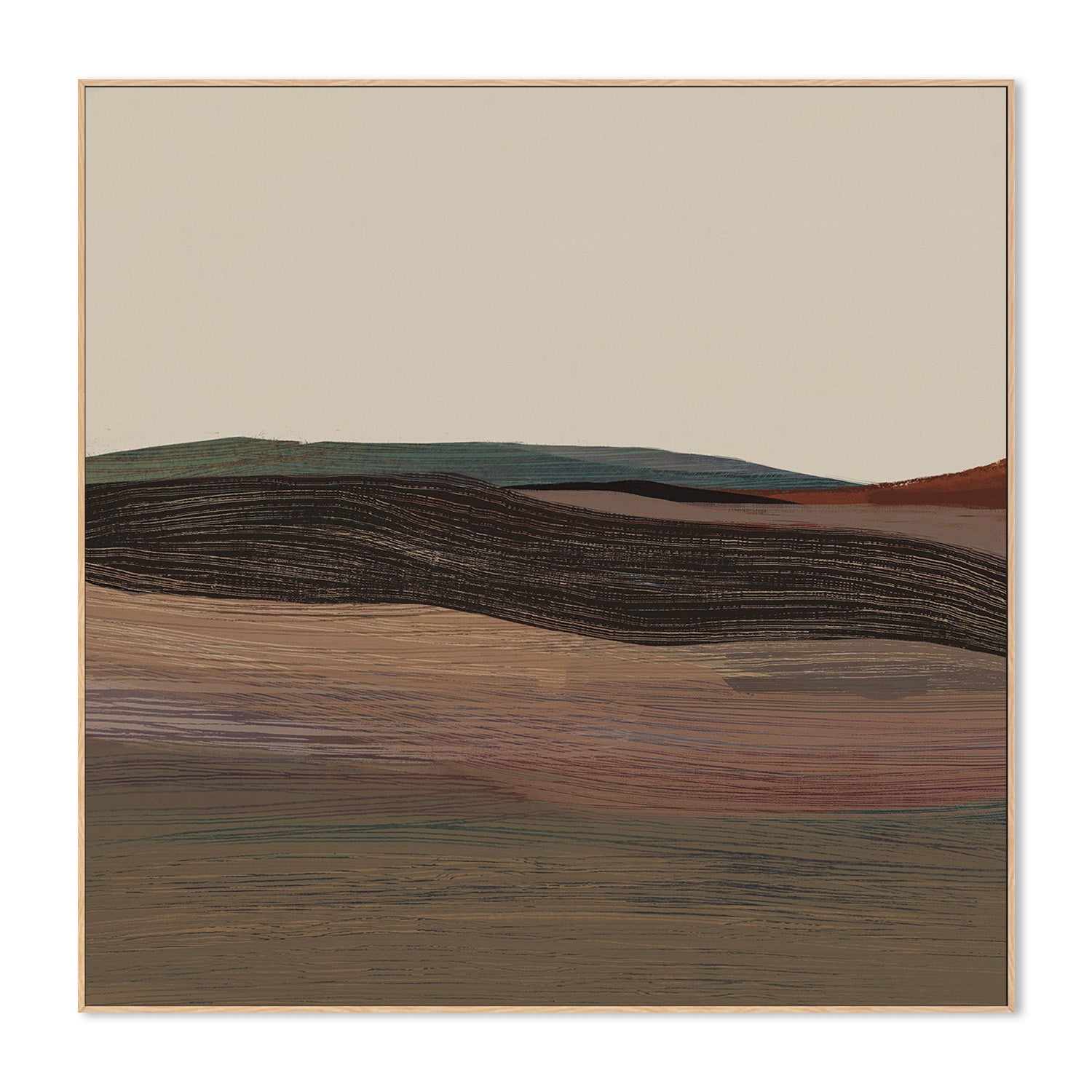 wall-art-print-canvas-poster-framed-Woven Plain, Style A-4