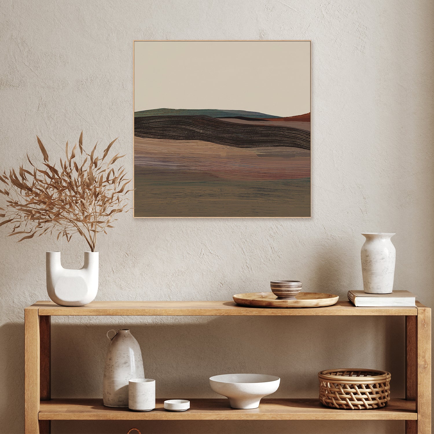 wall-art-print-canvas-poster-framed-Woven Plain, Style A-7