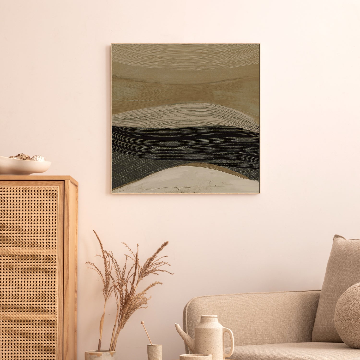 wall-art-print-canvas-poster-framed-Woven Plain, Style B-7