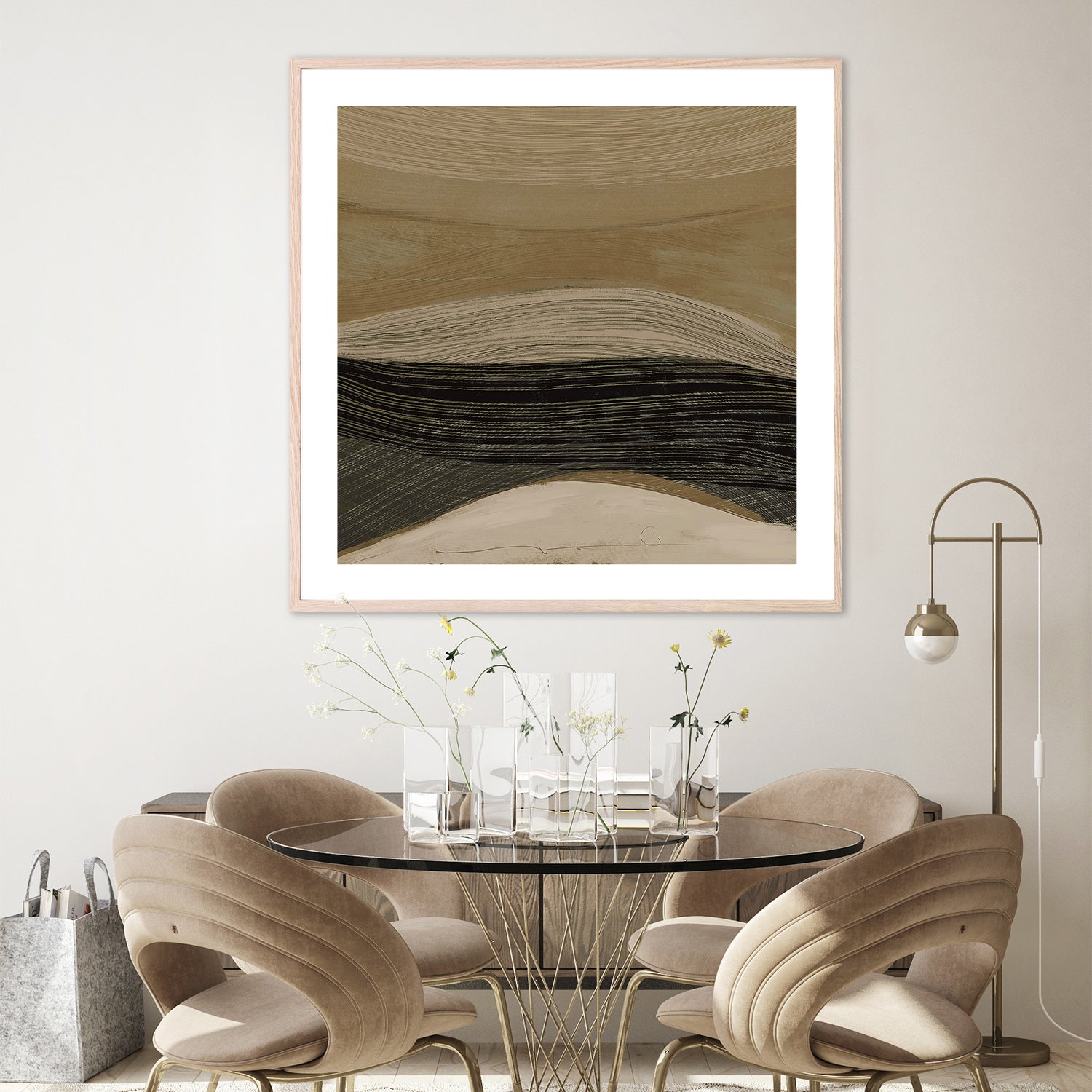 wall-art-print-canvas-poster-framed-Woven Plain, Style B-9