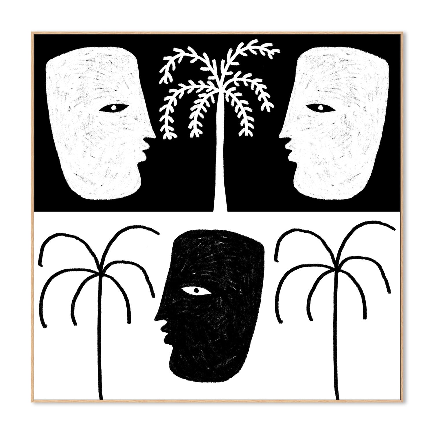 wall-art-print-canvas-poster-framed-Yearning, Style A-4