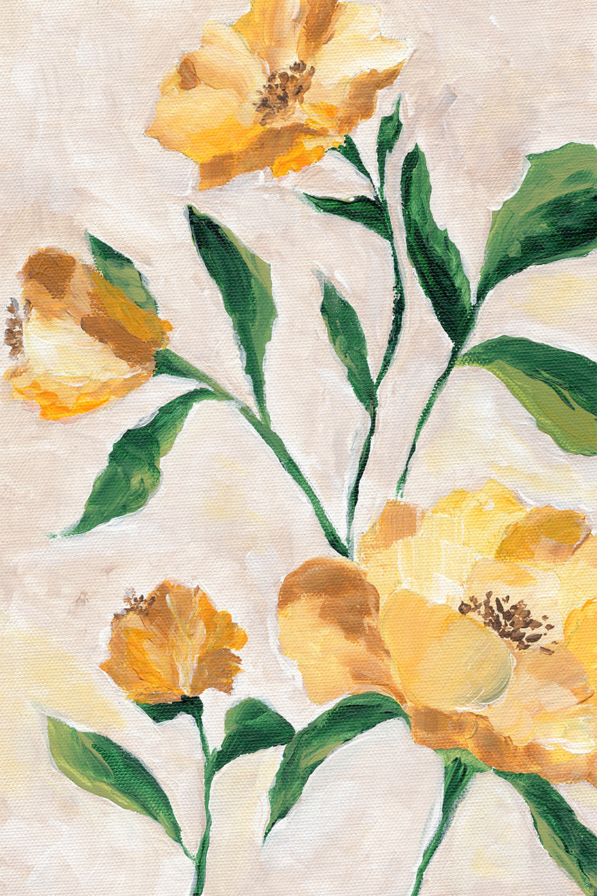 wall-art-print-canvas-poster-framed-Yellow Camellia , By Nikita Jariwala-1