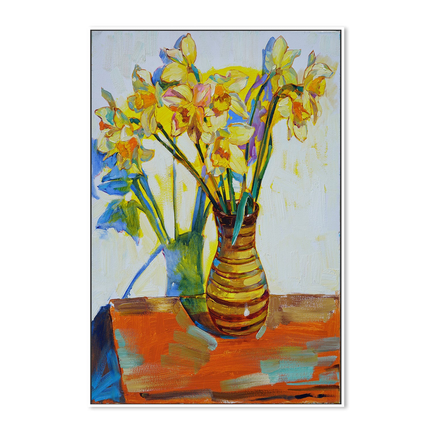 wall-art-print-canvas-poster-framed-Yellow daffodils-5