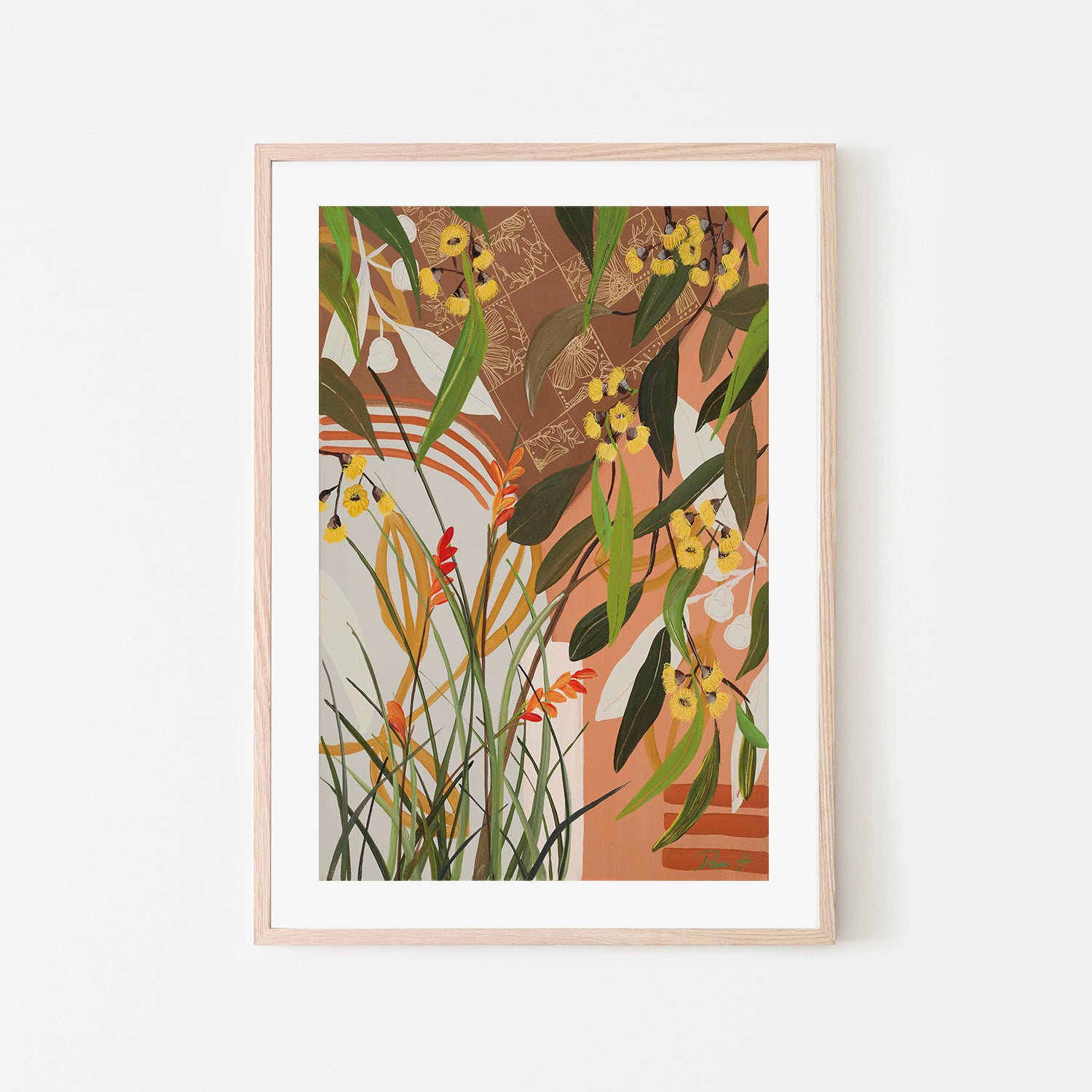 wall-art-print-canvas-poster-framed-Yellow Gums-6