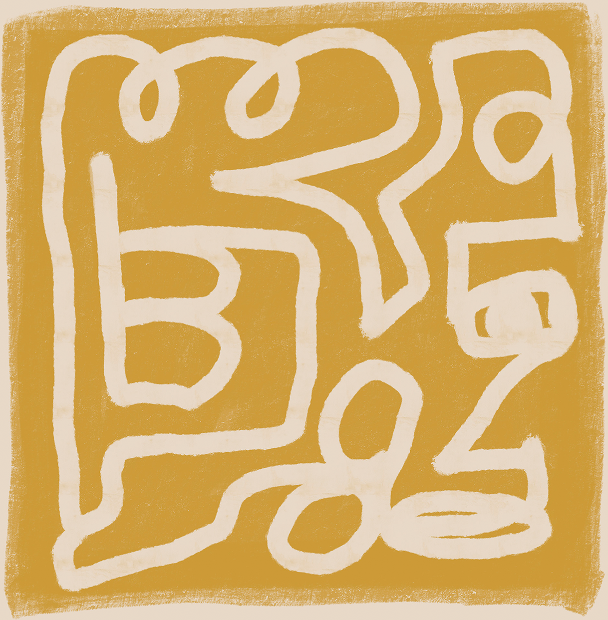 wall-art-print-canvas-poster-framed-Yellow Scribble , By Sharyn Bursic-1